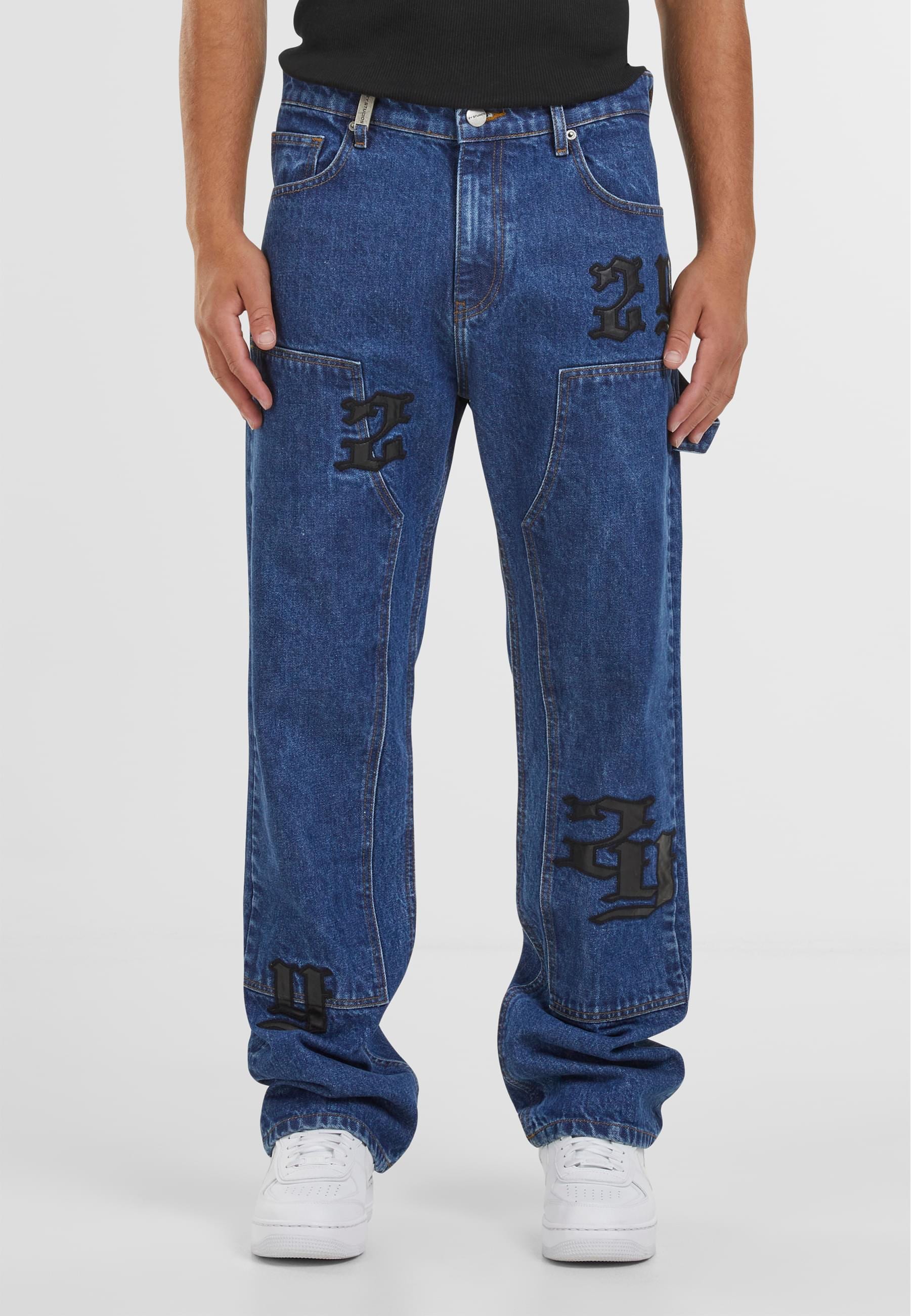 2Y Studios Bequeme Jeans »2Y Studios Manas Logo Carpenter Straight Jeans«