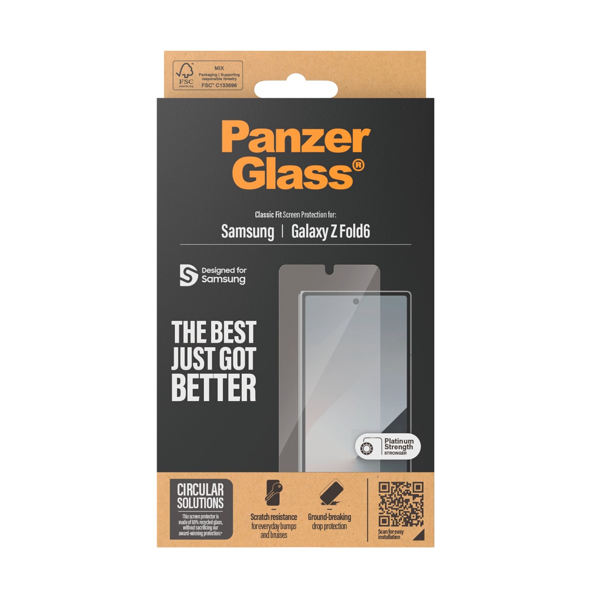 SAFE by PanzerGlass Displayschutzglas »Classic Fit Screen Protector« für Samsung Galaxy Z Fold6 Displayschutzfolie, Schutzfolie, Bildschirmschutz, kratz- & stoßfest