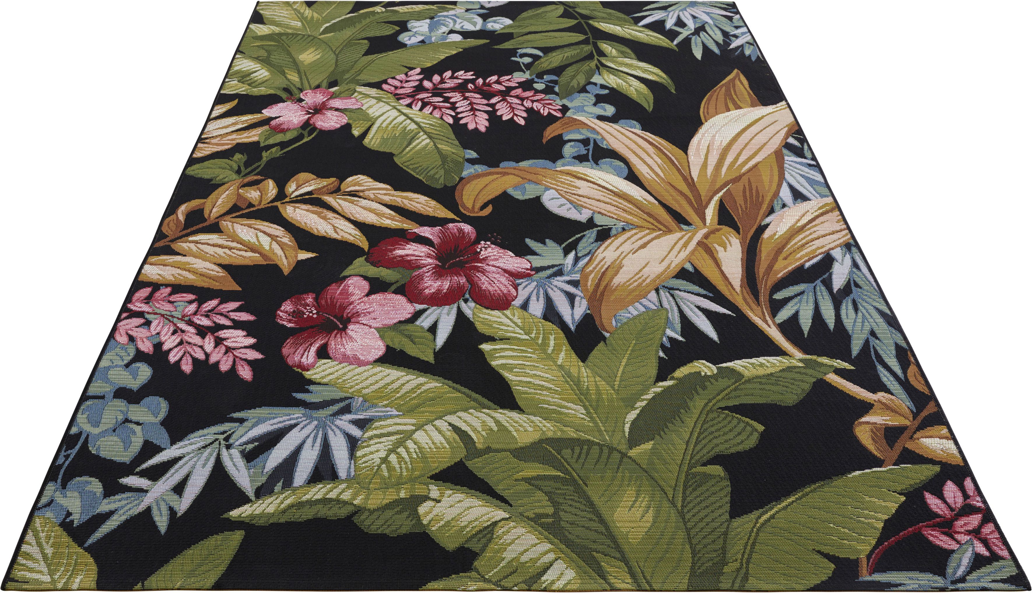 Outdoorteppich »Tropical Flowers«, rechteckig, strapazierfähig, robust, pflegeleicht,...
