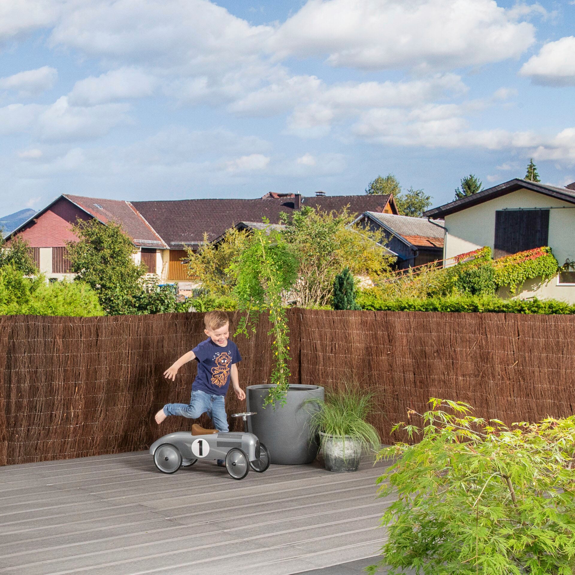 Windhager Sichtschutzzaunmatten, naturbelassenes Heidekraut, L: 3 m