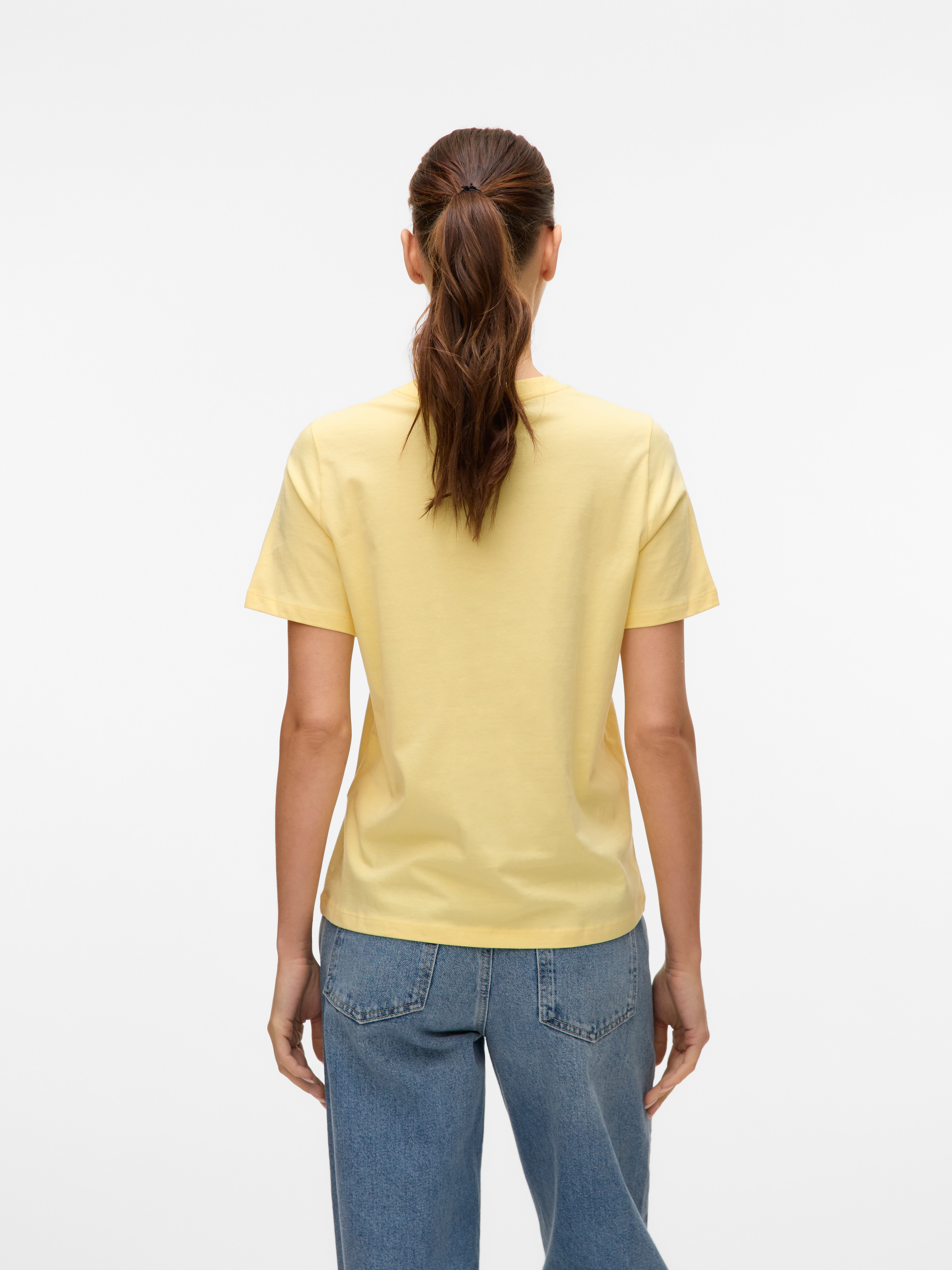 Vero Moda Kurzarmshirt »VMPAULINA SS T-SHIRT GA JRS NOOS« Baumwolle, regular fit