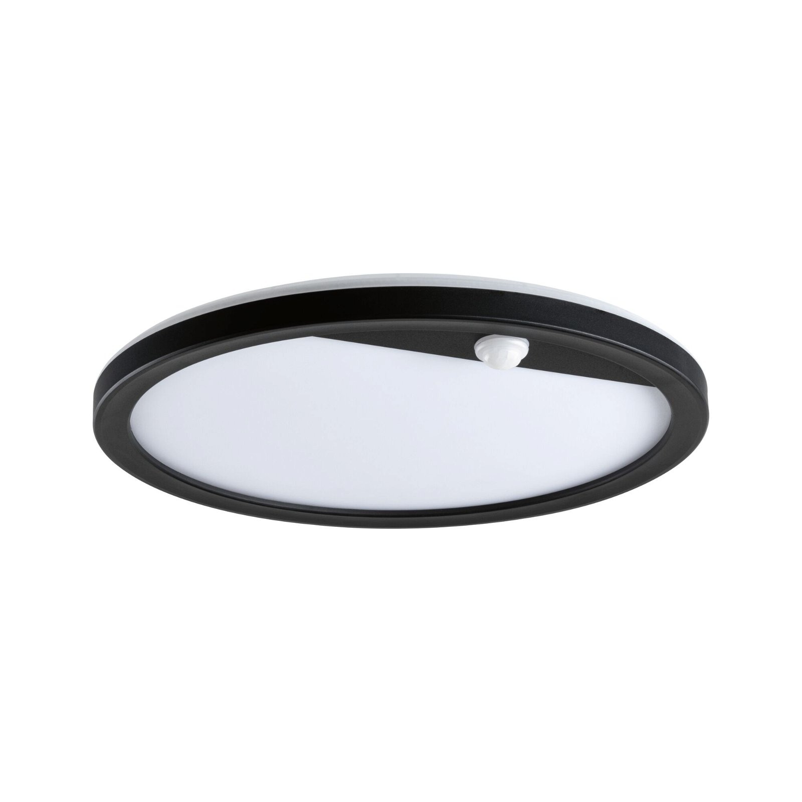 Paulmann LED Außen-Wandleuchte »Außenpanel Lamina rund 280mm 3000K 14,5W 1200lm 230V Kunststoff«, 1 flammig, Backlight Bewegungsmelder seewasserresistent IP44 1200lm