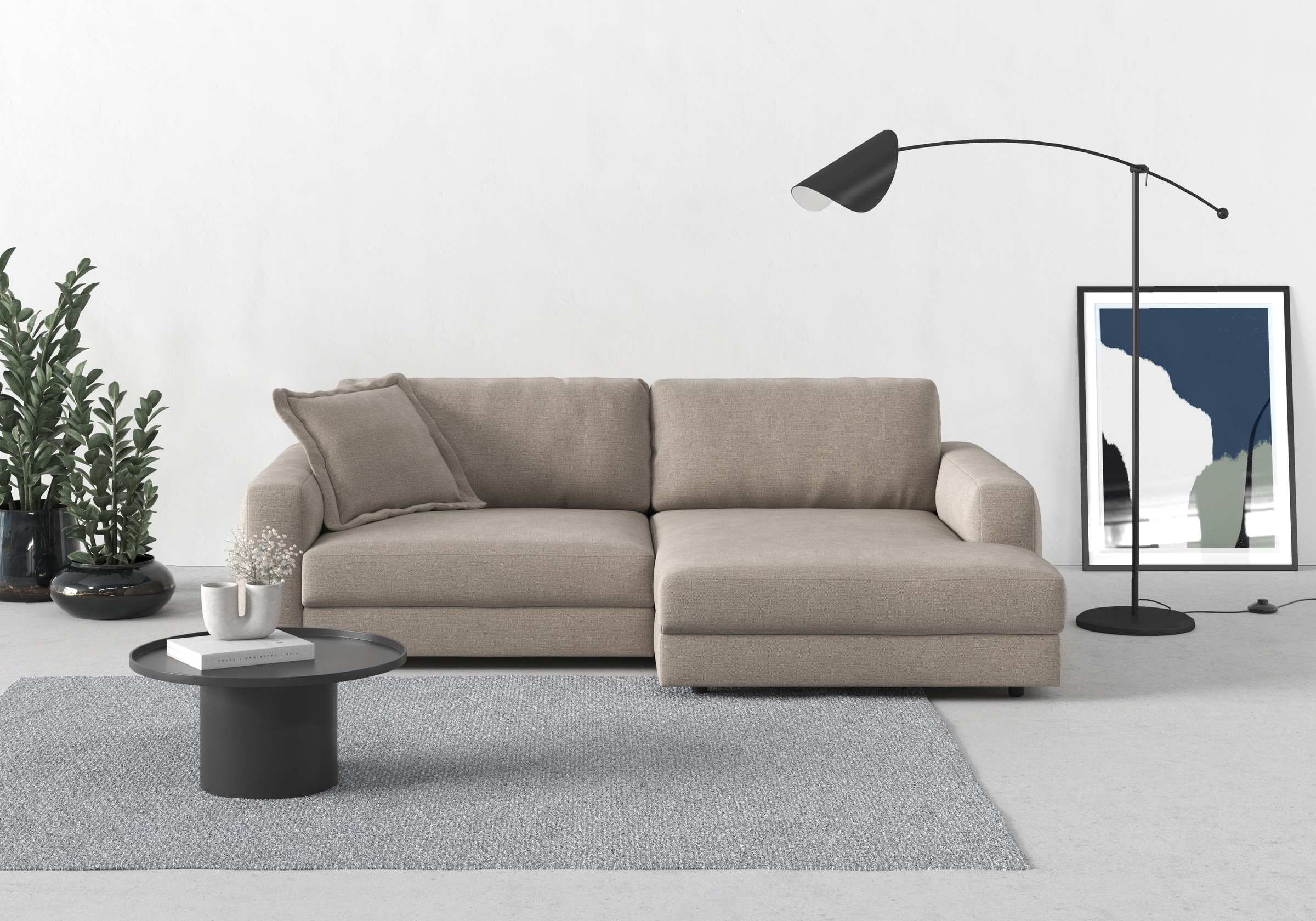 TRENDMANUFAKTUR Ecksofa "Bourbon", (2 St.), mit extra hohem Sitzkomfort, au günstig online kaufen