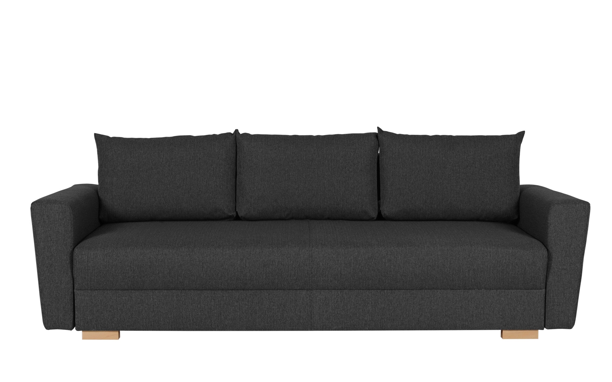 INOSIGN 3-Sitzer »MAGHERA Schlafsofa mit Bettkasten, in hochwertiger Verarbeitung«, mit Wellenunterfederung, Cord und Struktur-Bezug, B/H/T 230/92,5/79 cm