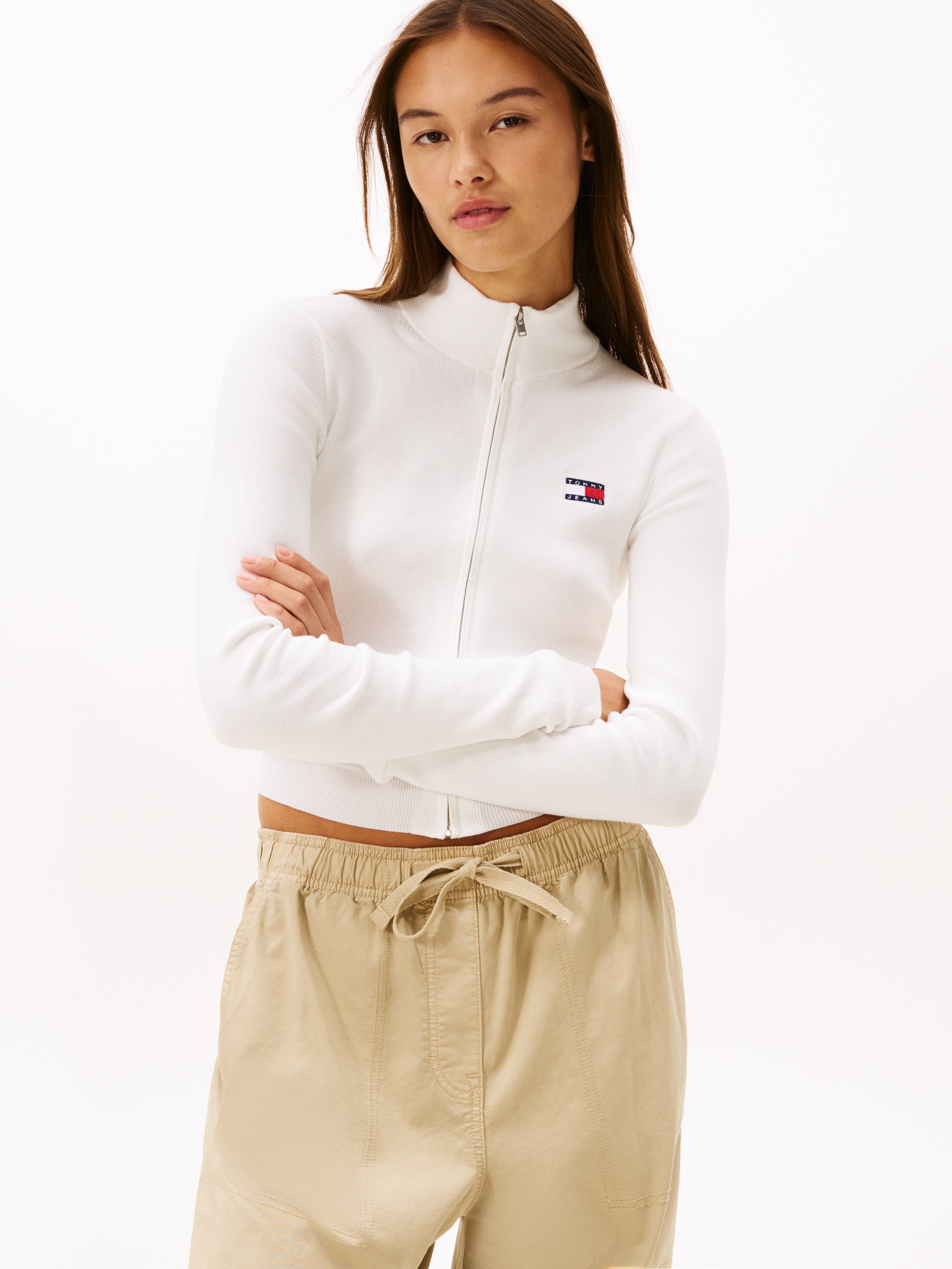 Tommy Jeans Strickjacke »TJW ZIP HIGH NECK CARDIGAN EXT«