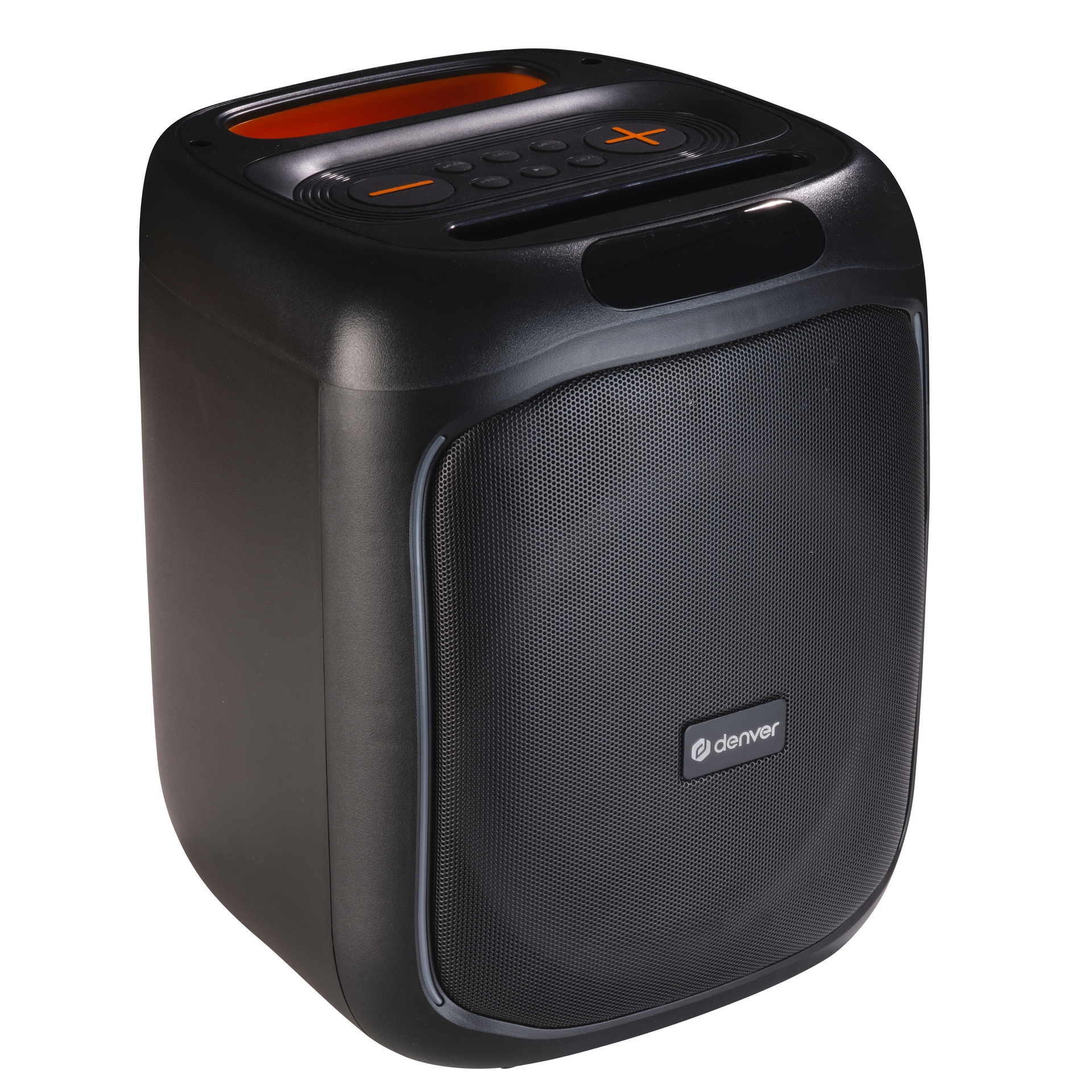 Denver Party-Lautsprecher »BPS-165 mit LED«, 20 W RMS, kabelgebundenes Mikrofon inklusive, USB, microSD-Steckplatz