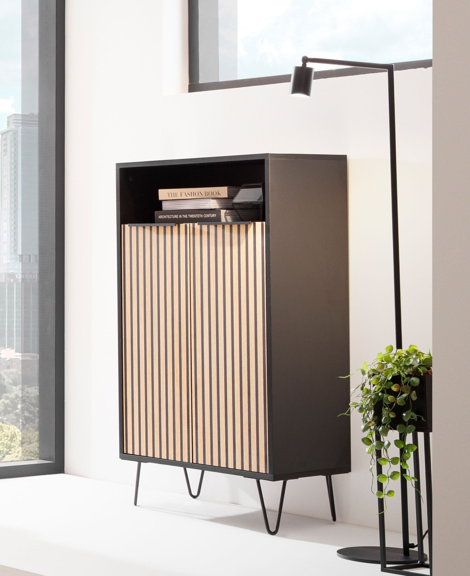 Schildmeyer Schuhschrank »Hank, Breite 60 cm« Front mit Akustikprint