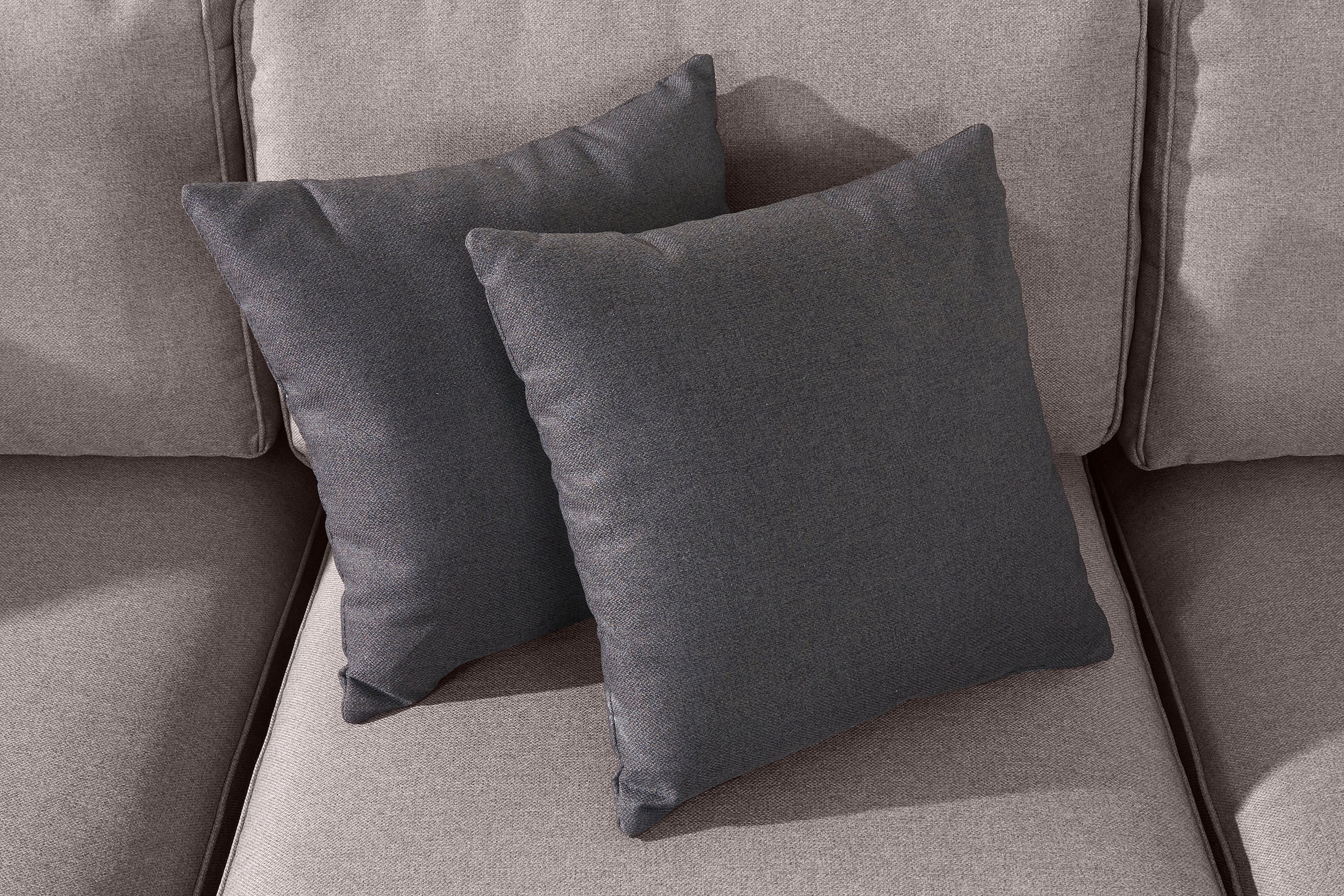 Home affaire Ecksofa »Broughton L-Form«, weicher Sitzkomfort, incl. 4 Zierkissen, Keder