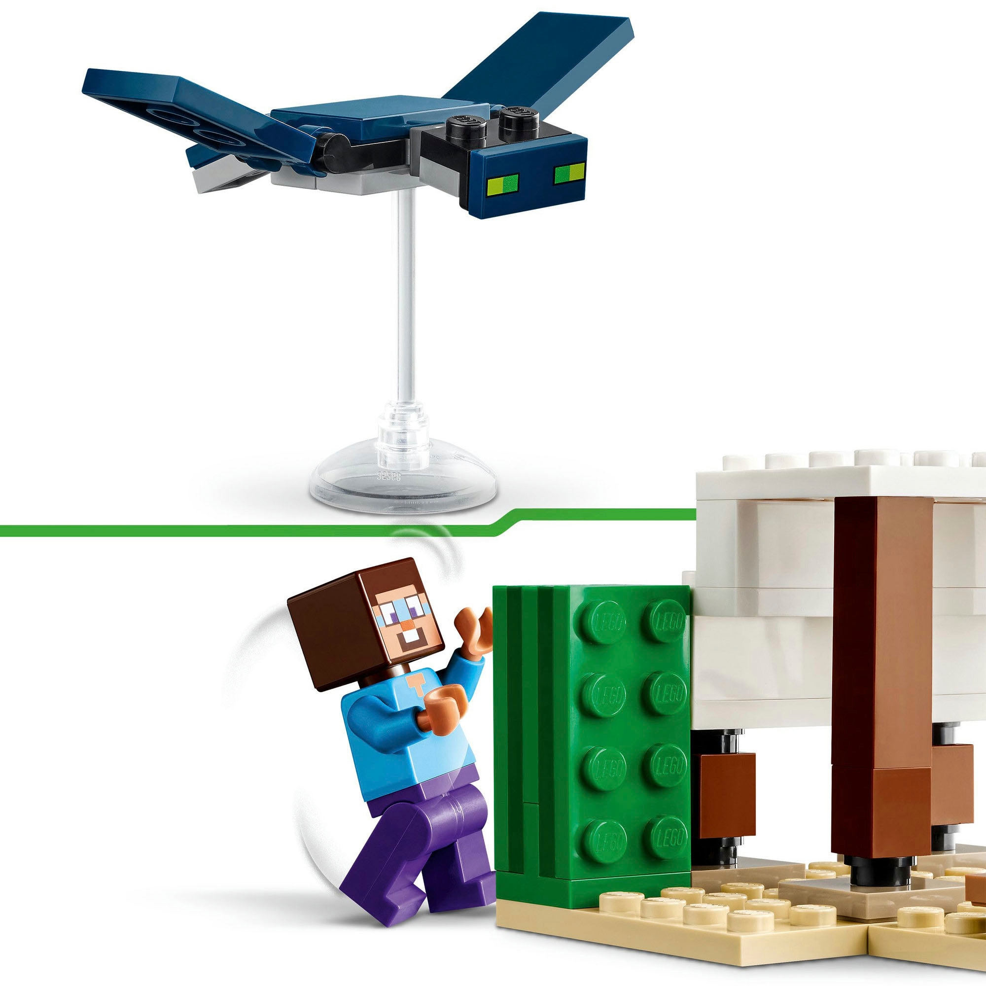 LEGO® Konstruktionsspielsteine »Steves Wüstenexpedition (21251), LEGO Minecraft«, (75 St.), Made in Europe