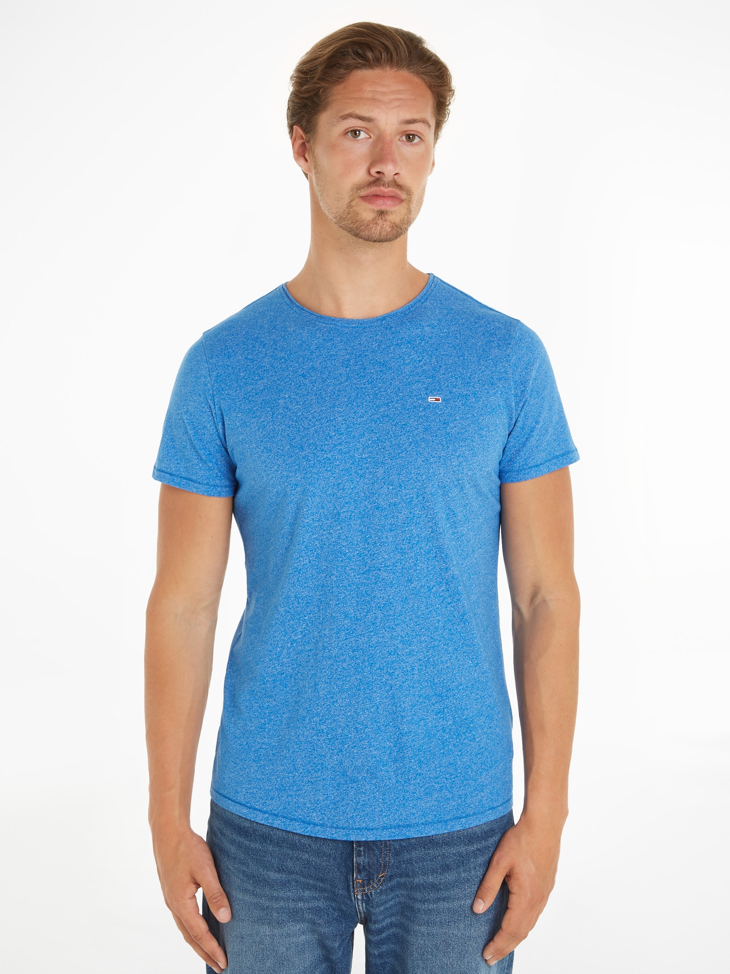 Jeans Markenlabel T-Shirt JASPE SLIM NECK«, Tommy »TJM bestellen C mit