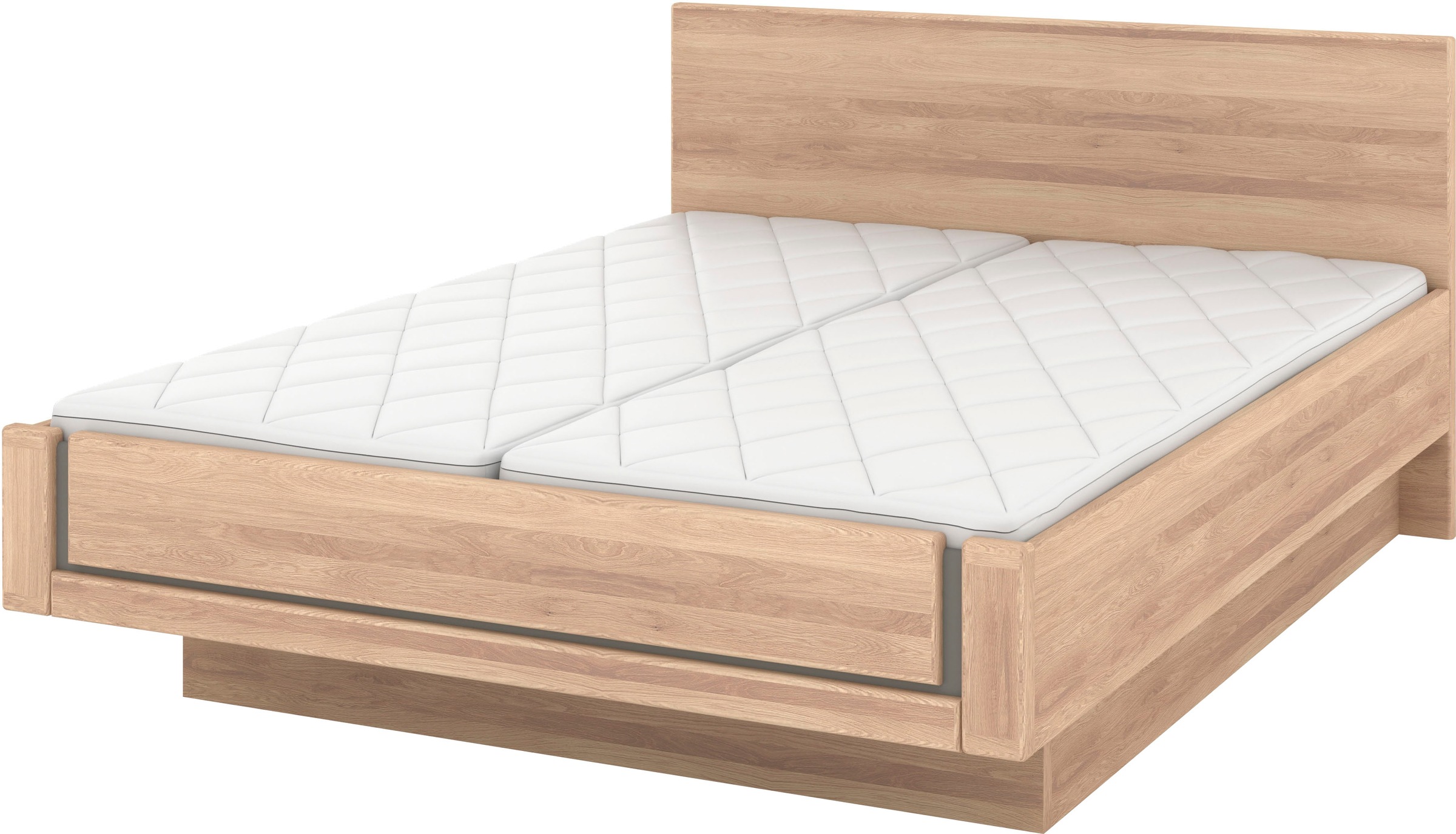 Musterring Holzbett »Sorrent, Bettgestell, Bettrahmen, teilmassiv Eiche«, ( günstig online kaufen
