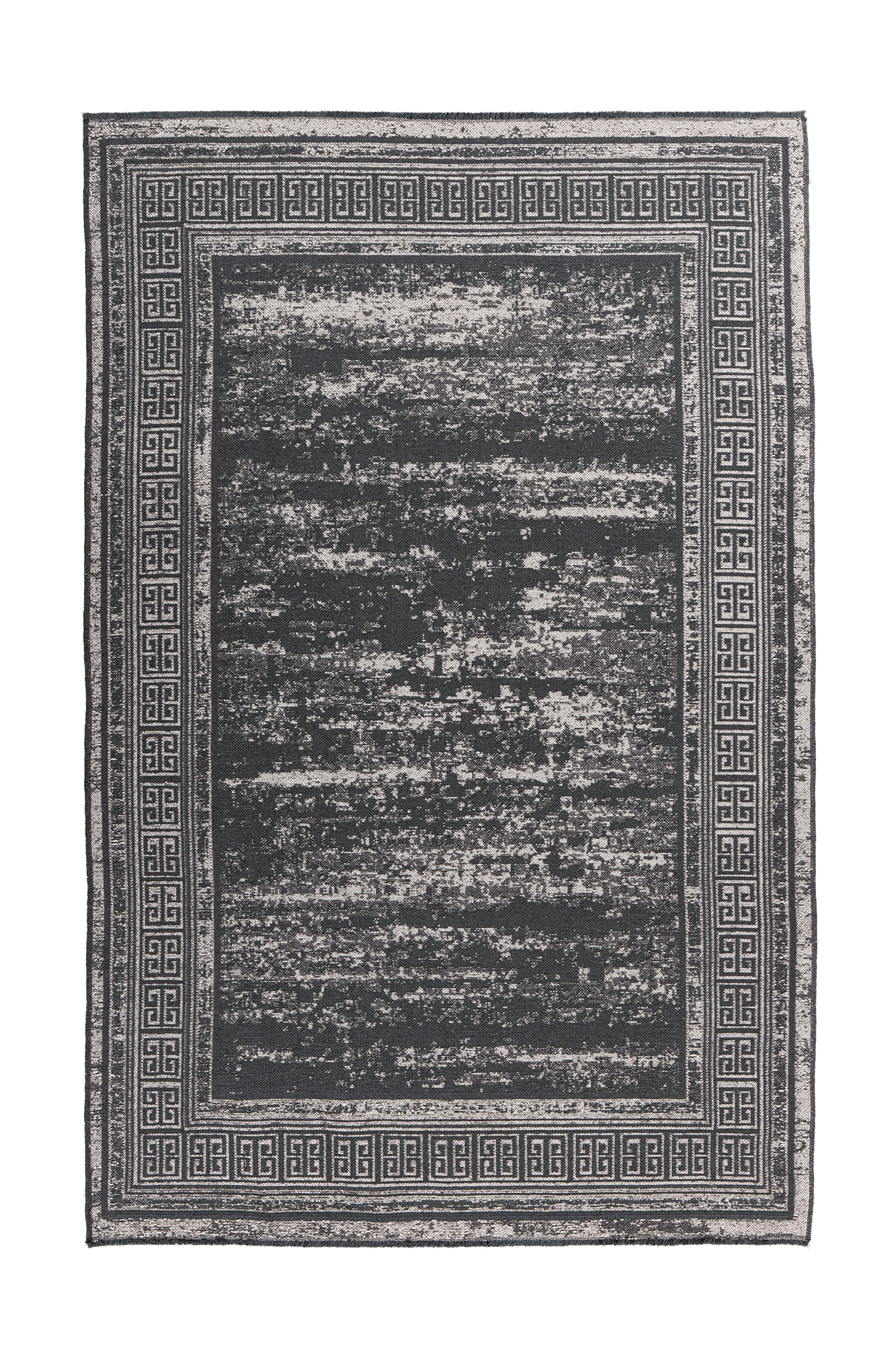 Kayoom Teppich »Kalea 325«, rechteckig, 8 mm Höhe, Flachgewebeteppich mit Relief-Design, Used-Look, moderne Farben