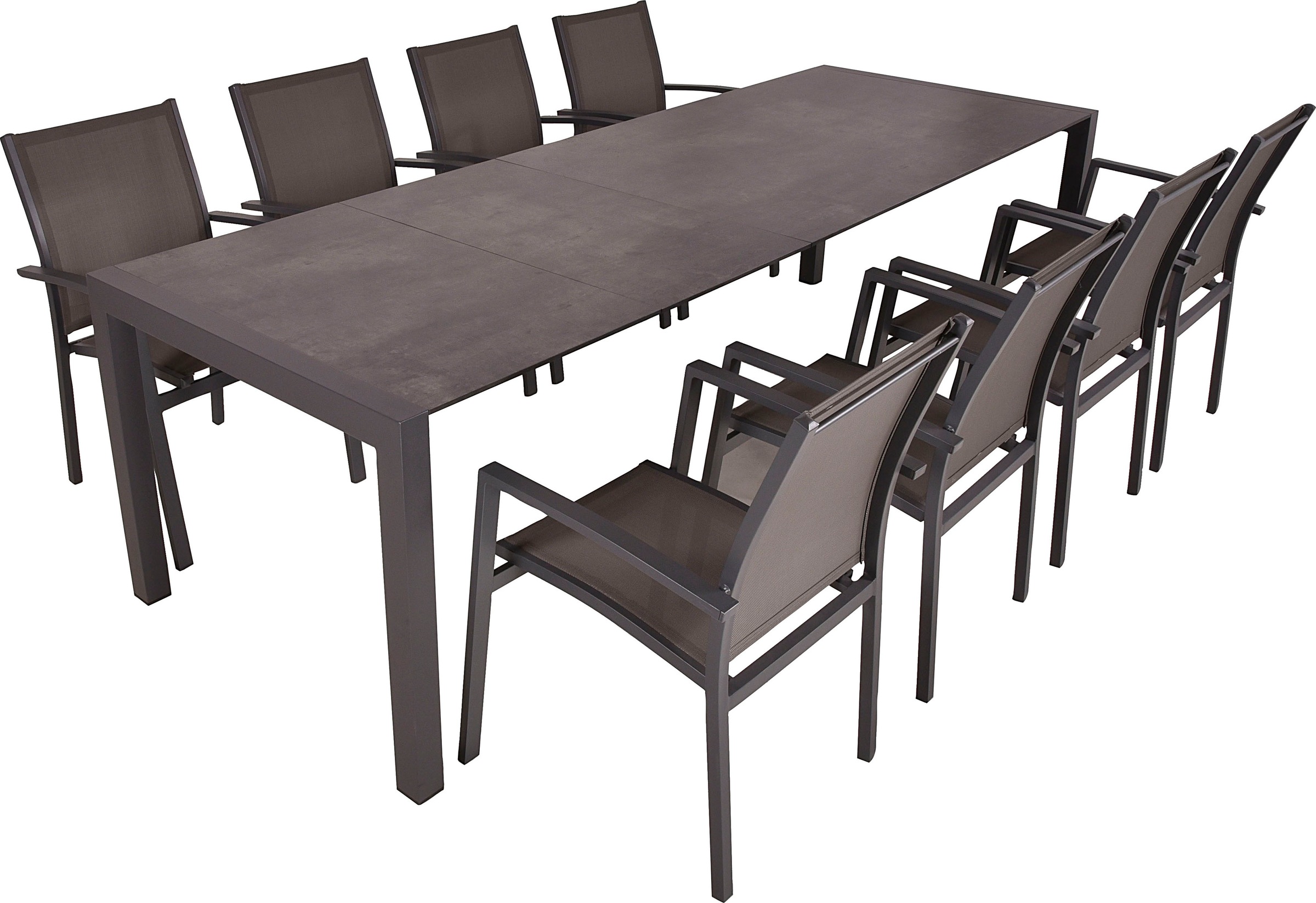 Garden Pleasure Garten-Essgruppe »SOPHIA« 1x Ausziehtisch, 8x Stapelstuhl, günstig online kaufen