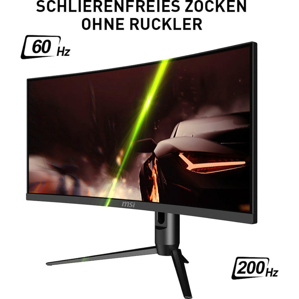 MSI Curved-Gaming-LED-Monitor »Optix MAG301CR2«, 76 cm/30 Zoll, 2560 x 1080 px, WFHD, 1 ms Reaktionszeit, 200 Hz, höhenverstellbar, 3 Jahre Herstellergarantie