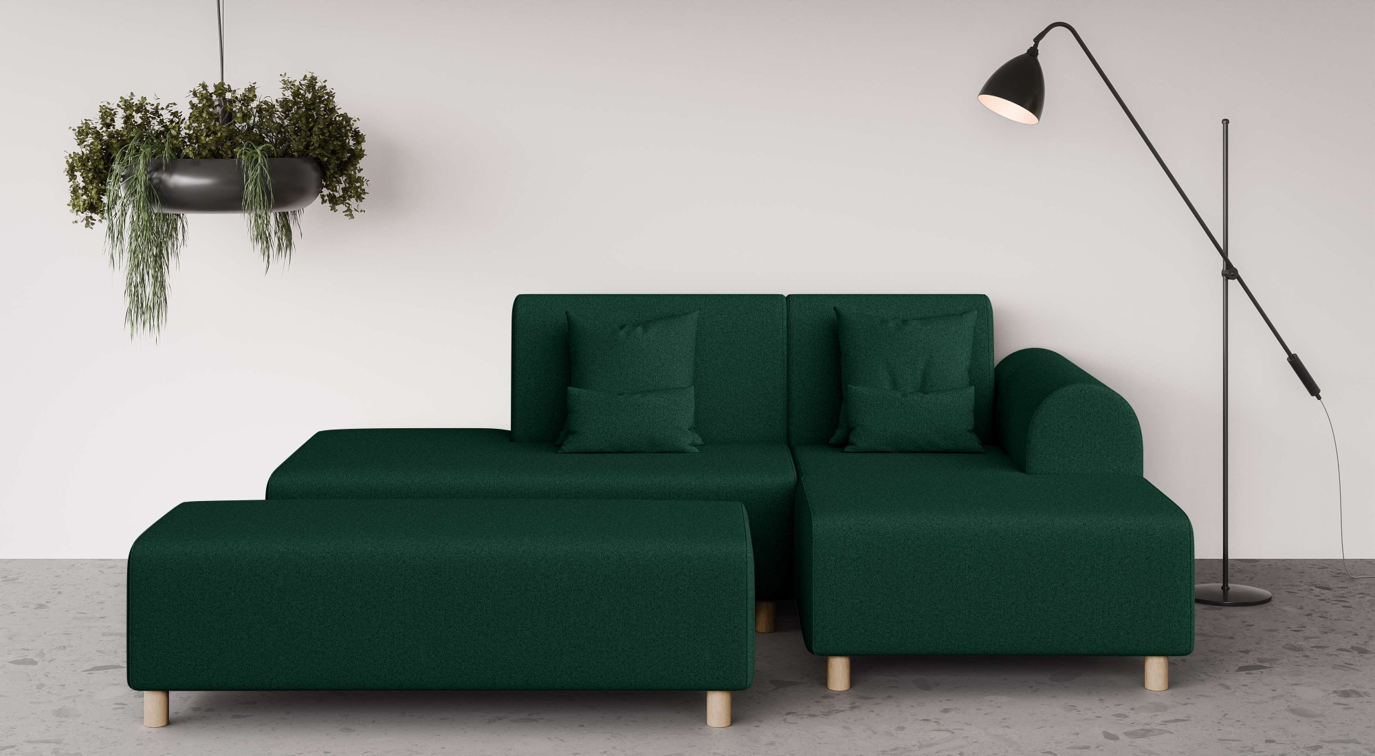 OTTO home Ecksofa »Suyala« L-Form mit Hocker günstig online kaufen