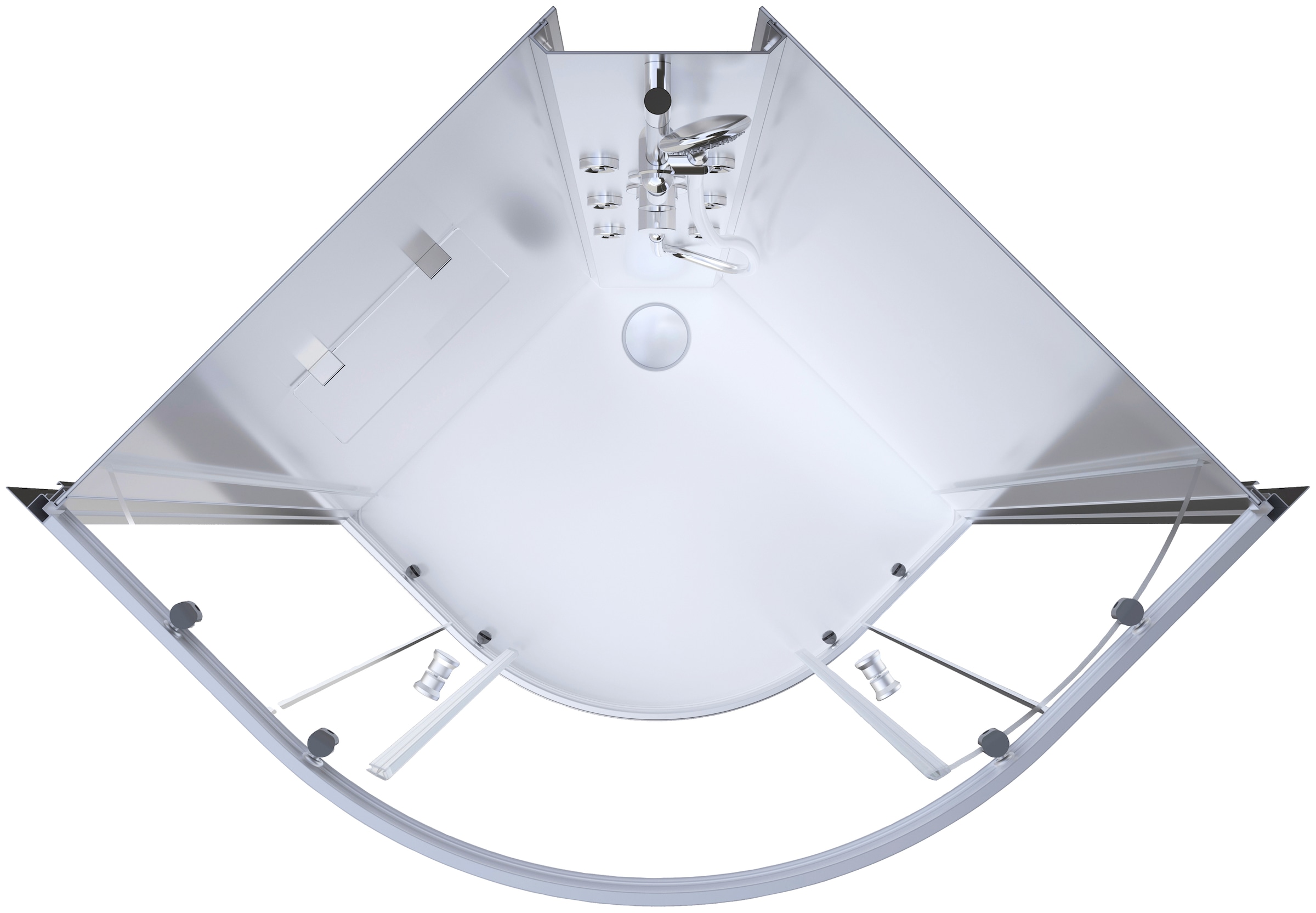 Marwell Komplettdusche »White Oasis«, inkl. Armaturen