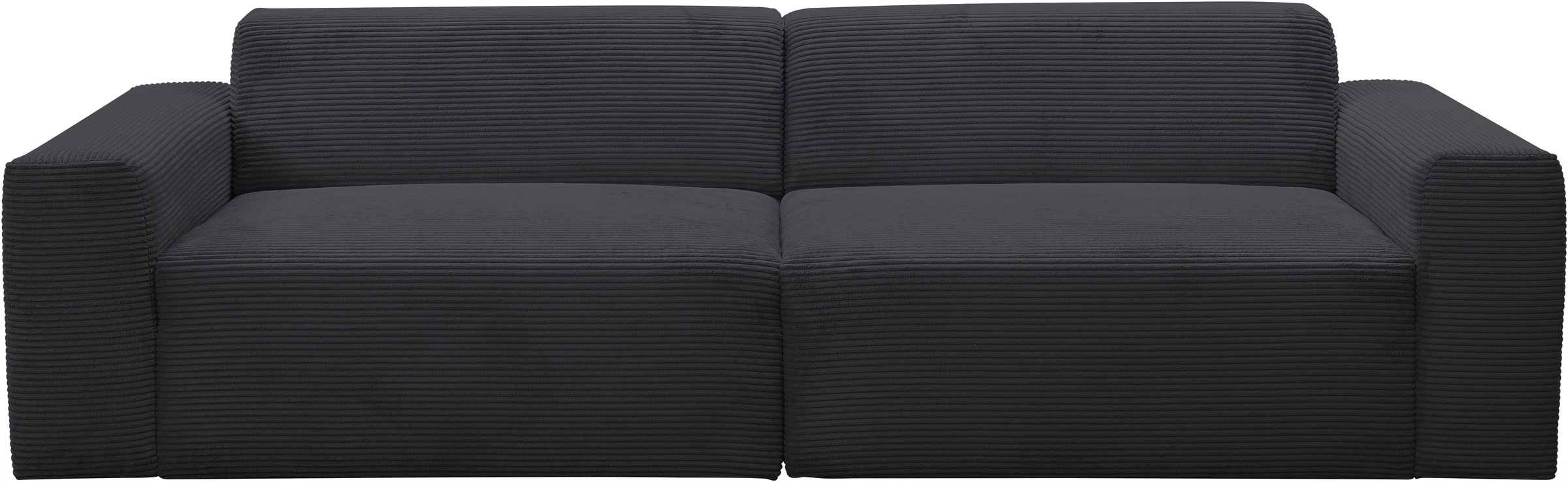 WERK2 Sofa »Zeus 3-Sitzer 256 cm breit, 105 cm tief, Big-Sofa, modern & bequem« Curvy Trend 3-Sitzer mit urbaner Optik