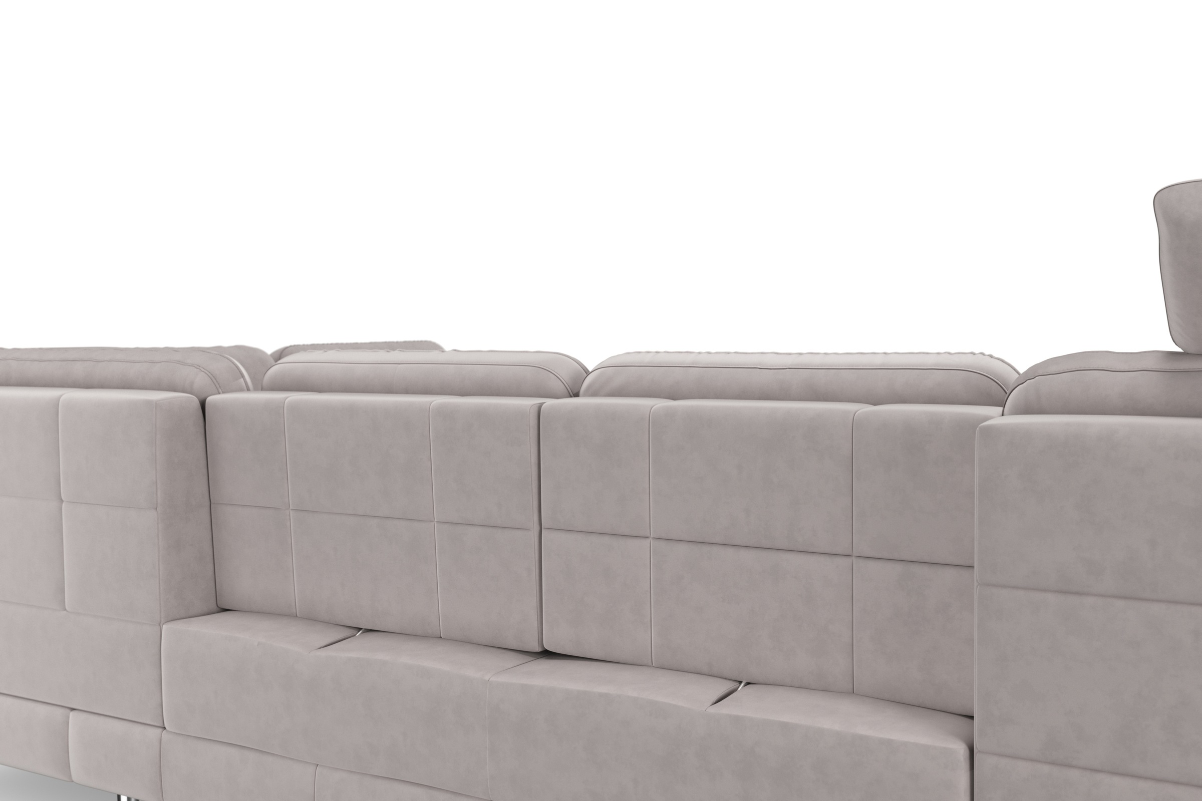 sit&more Wohnlandschaft »Bendigo U-Form«, inklusive Sitztiefenverstellung, Bodenfreiheit 12 cm, in 2 Fußfarben