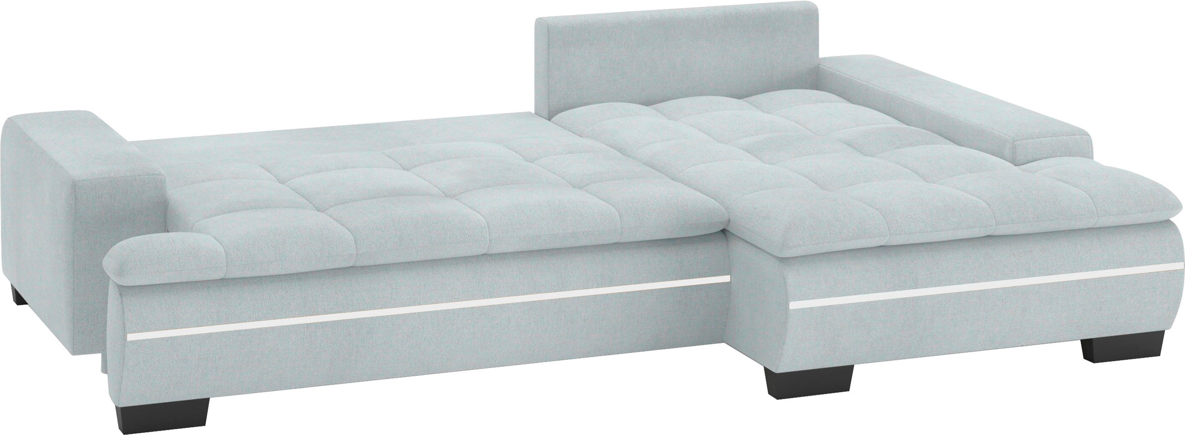 Mr. Couch Ecksofa »Haiti II, L-Form«, RGB-LED Beleuchtung, wahlweise mit Kaltschaum, Bett, Bettkasten