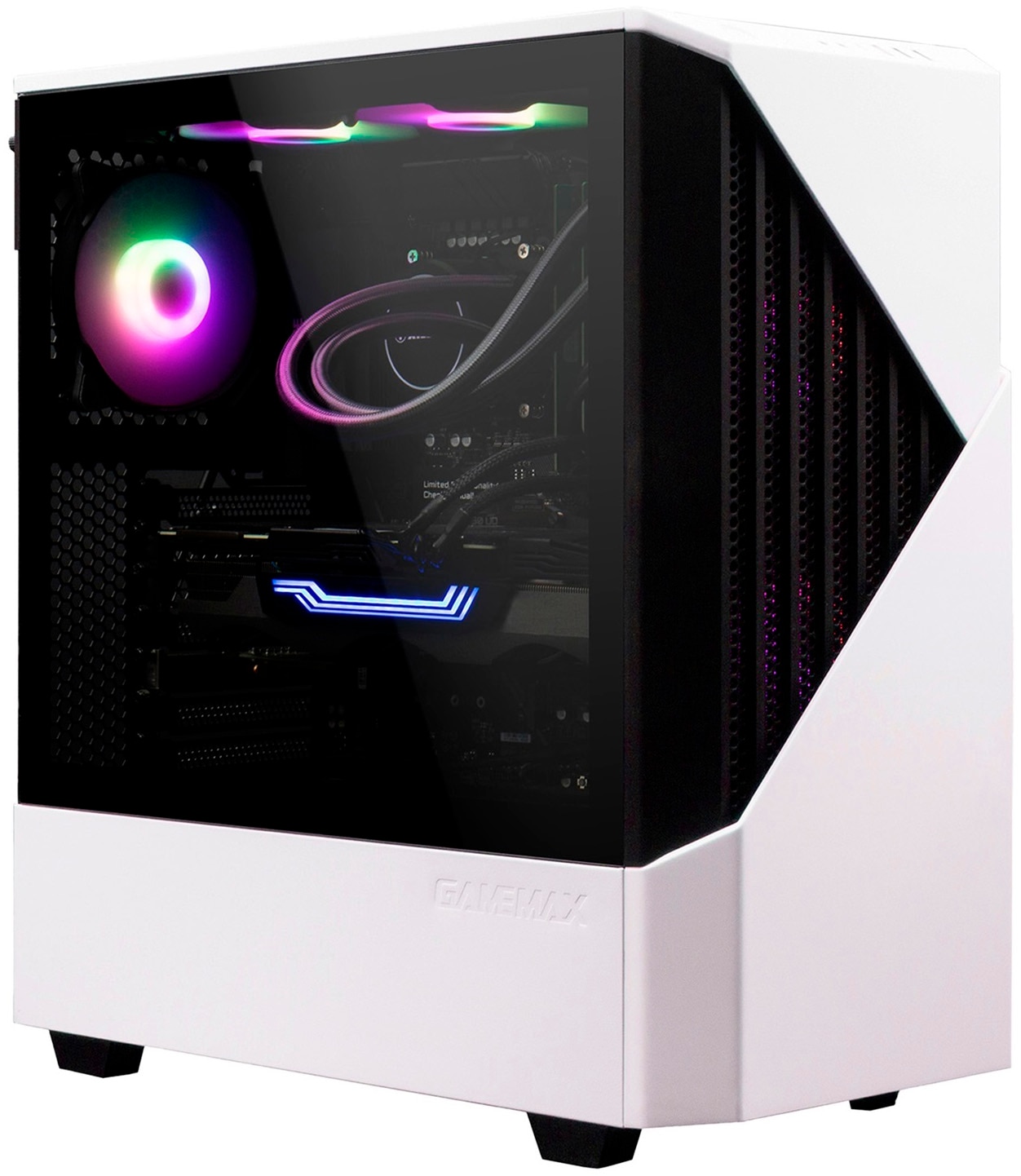 GAMEMAX Gaming-PC »Horizon 8170 AMD Ryzen 5 9600X 32GB DDR5 1TB SSD RX 9070« Windows 11, DDR5 RAM, Wasserkühlung