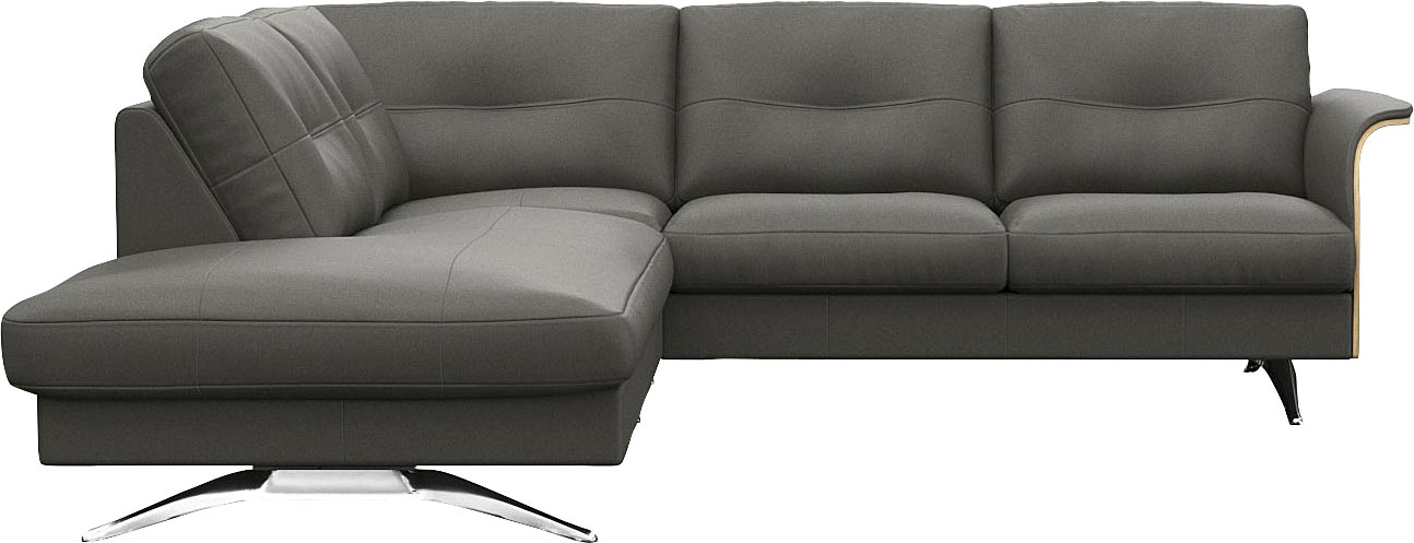 FLEXLUX Ecksofa »Glow, super bequem durch hochwertigem Sitzaufbau mit Feder günstig online kaufen