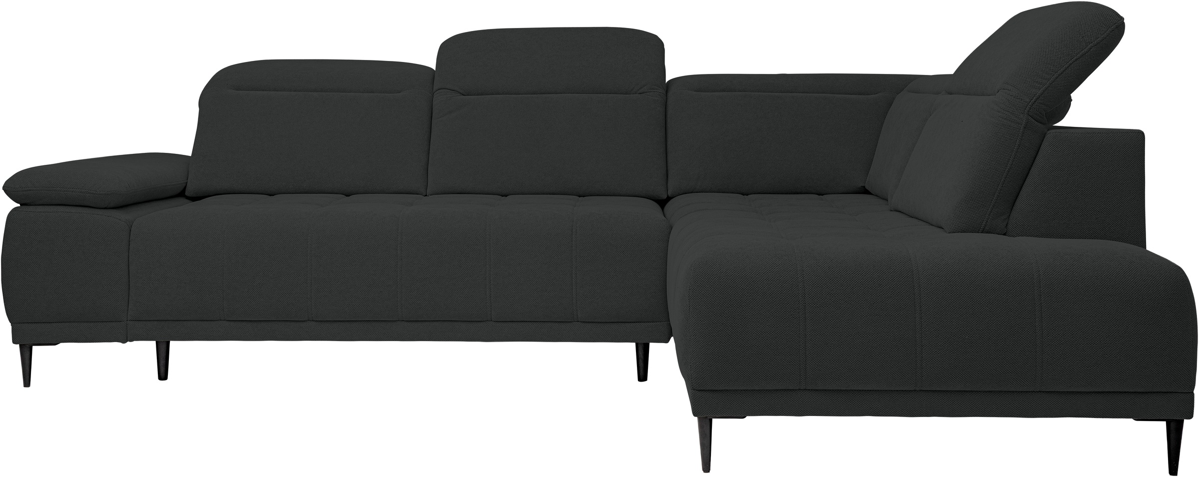 WERK2 Ecksofa »Focus-L, elektrisch erweiterbare Sitztiefe um ca. 30 cm, L-F günstig online kaufen