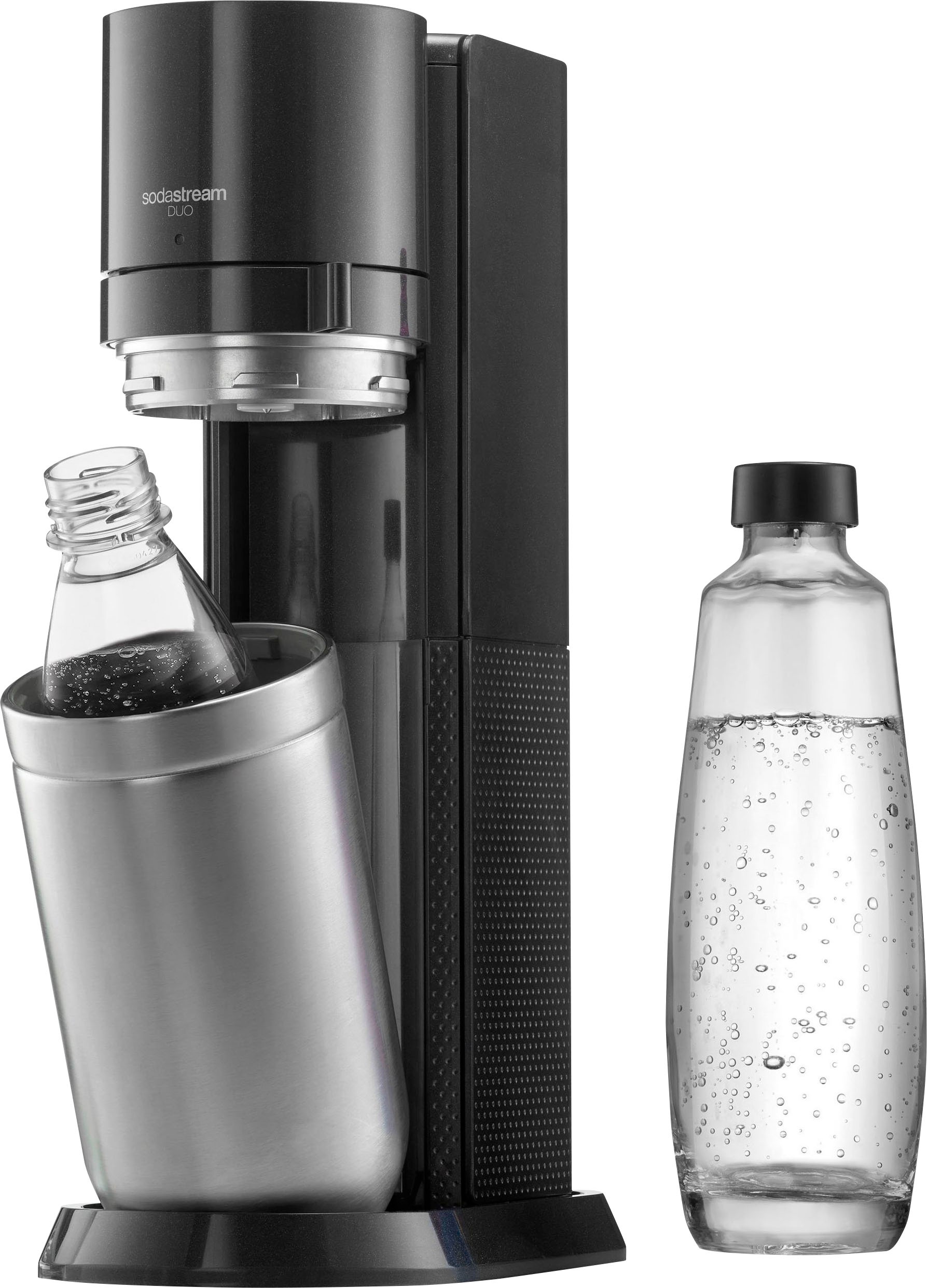 SodaStream Wassersprudler »DUO« Umsteiger,+Glasflasche,Kunststoffflasche, K günstig online kaufen