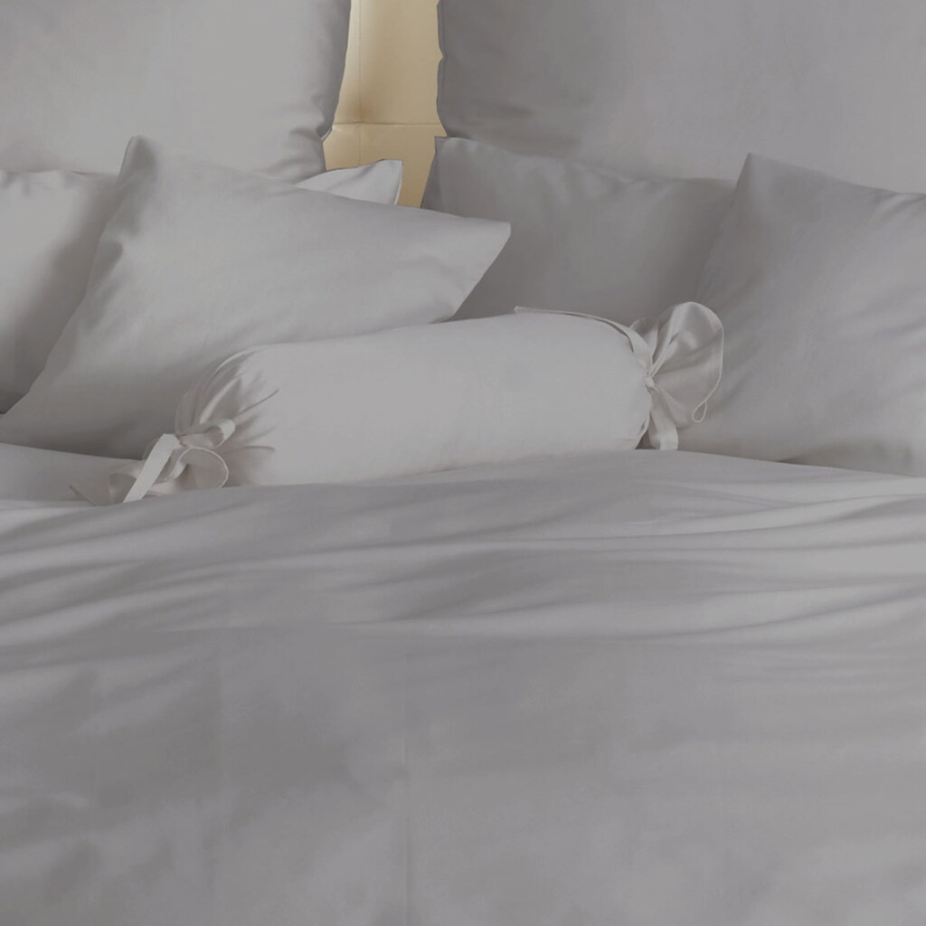 TRAUMSCHLAF Bettwäsche »Uni Satin«, in Mako Satin Qualität aus 100% Baumwolle, Bett- und Kopfkissenbezug mit Reißverschluss, STANDARD 100 by OEKO-TEX® zertifiziert