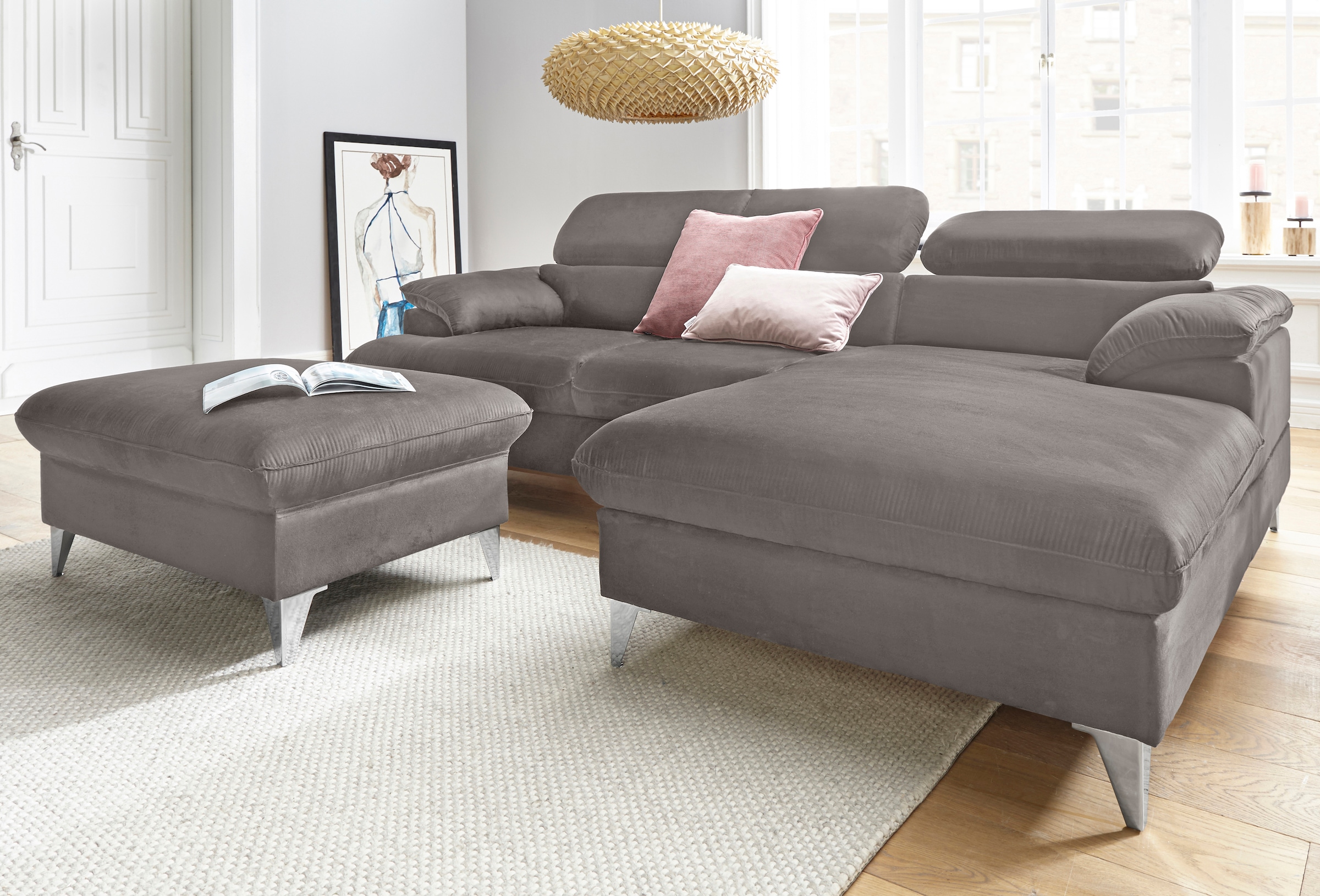 COTTA Polstergarnitur »Caluso L-Form«, (2 tlg.), Set bestehend aus: Ecksofa günstig online kaufen