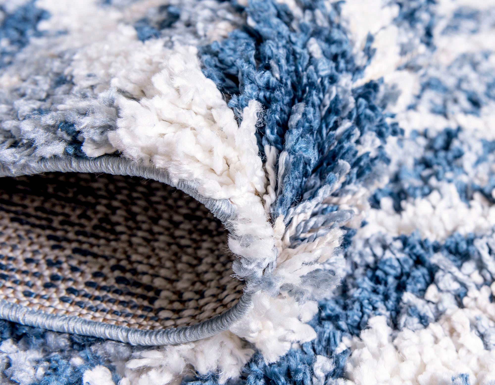 Myflair Möbel & Accessoires Hochflor-Teppich »Top Shag, LAGERRÄUMUNG!«, rechteckig, 32 mm Höhe, gewebt, Rauten Design, melierte Optik, weich & kuschelig, mit Fransen