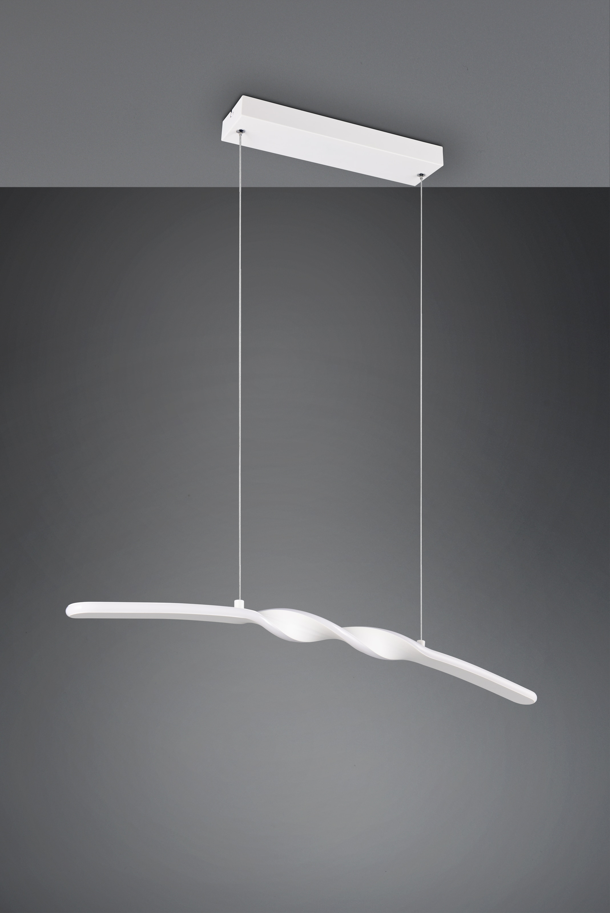 REALITY Leuchten LED Pendelleuchte »GINKO, Hängeleuchte LED 18W 2100 Lumen 4000K kaltweiß«, 1 flammig, Leuchtmittel LED-Board | LED fest integriert, Hängelampe Esszimmer, höhenverstellbar bis max 150cm, Breite 79 cm