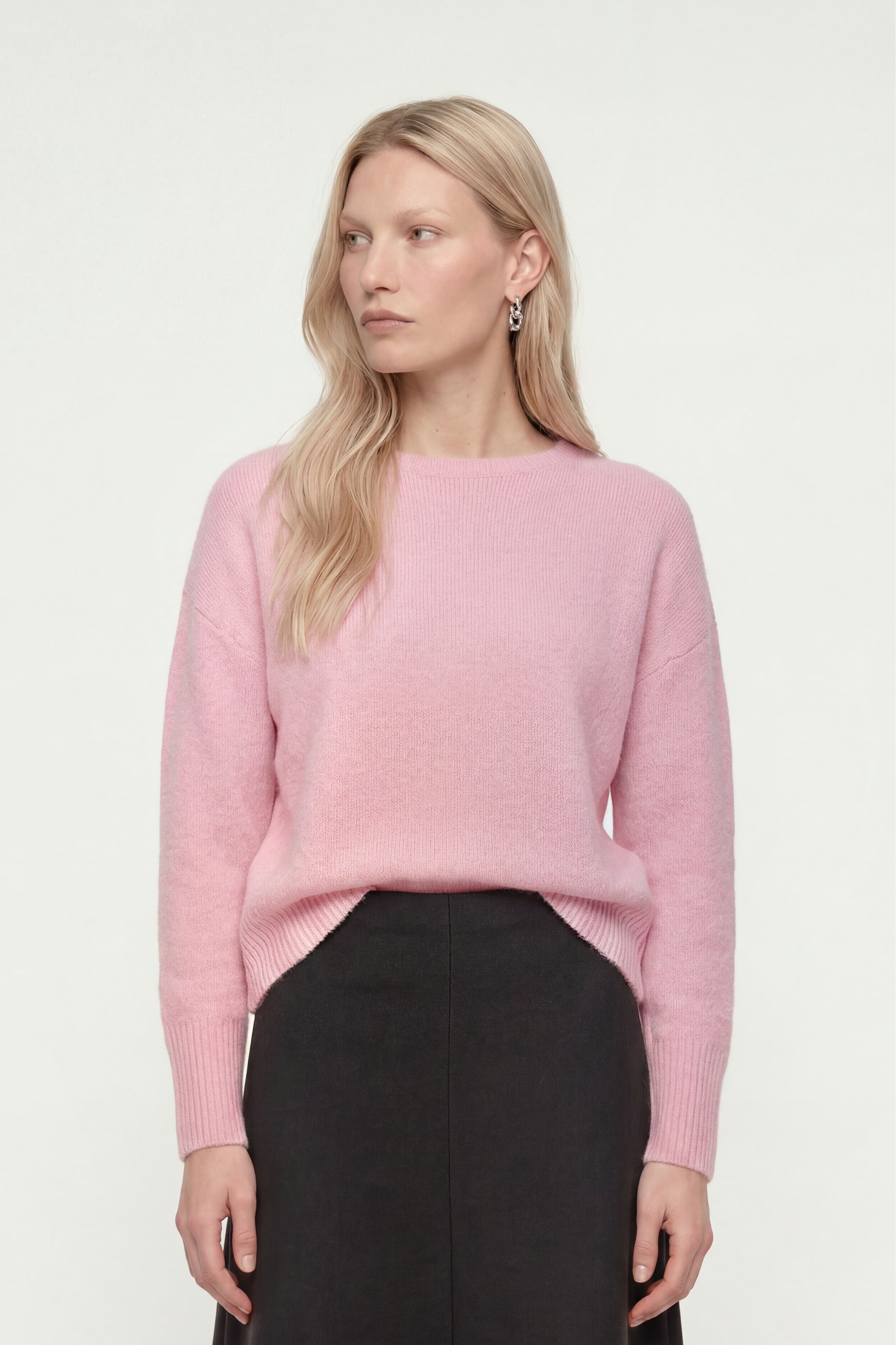 RICHROYAL Strickpullover Regular fit mit Rundhalsausschnitt