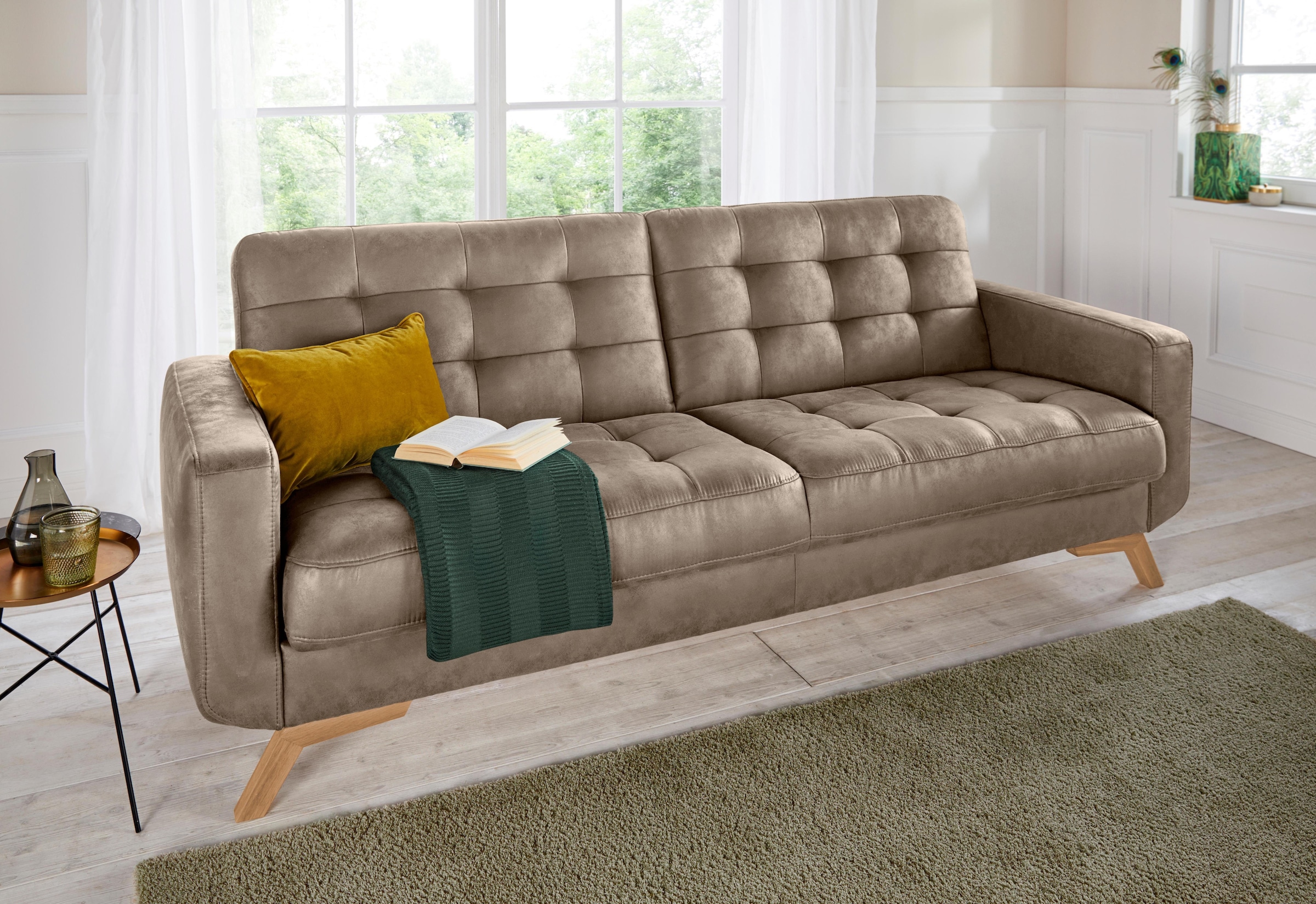 exxpo - fashion Bettfunktion Raten 3-Sitzer und mit auf kaufen sofa »Fiord«, Bettkasten