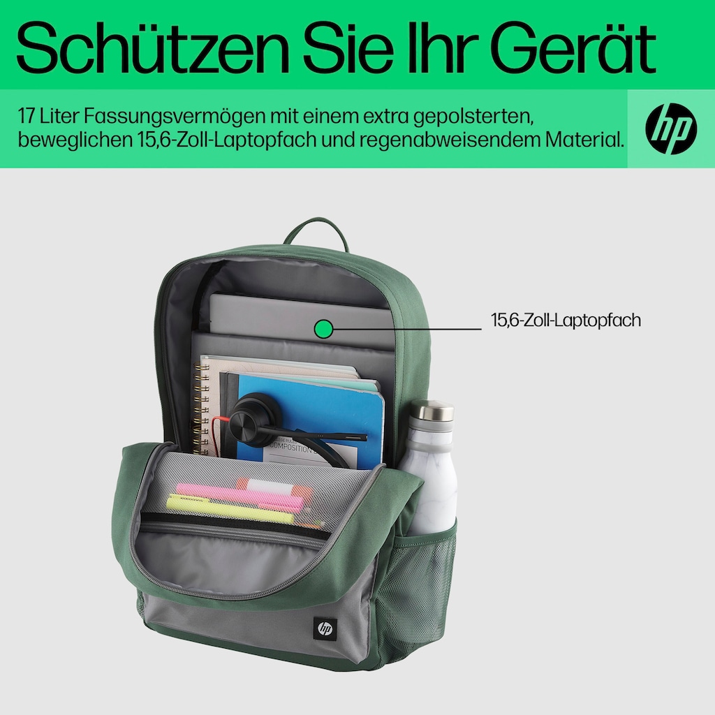 HP Notebook-Rucksack »Campus (grün)«