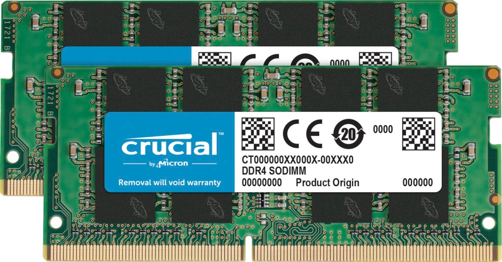 Crucial Laptop-Arbeitsspeicher »32GB Kit (2 x 16GB) DDR4-3200 SODIMM«