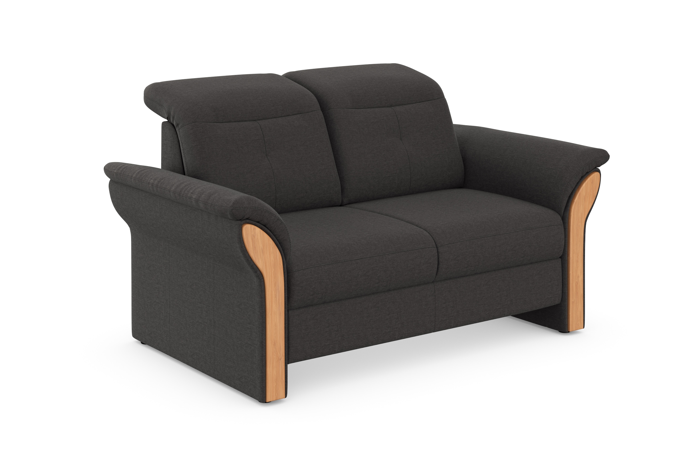 Home affaire 2-Sitzer »Dangast« Kopfteilverstellung, Holz-Chatosen, wahlweise auch im Easy Clean Bezug