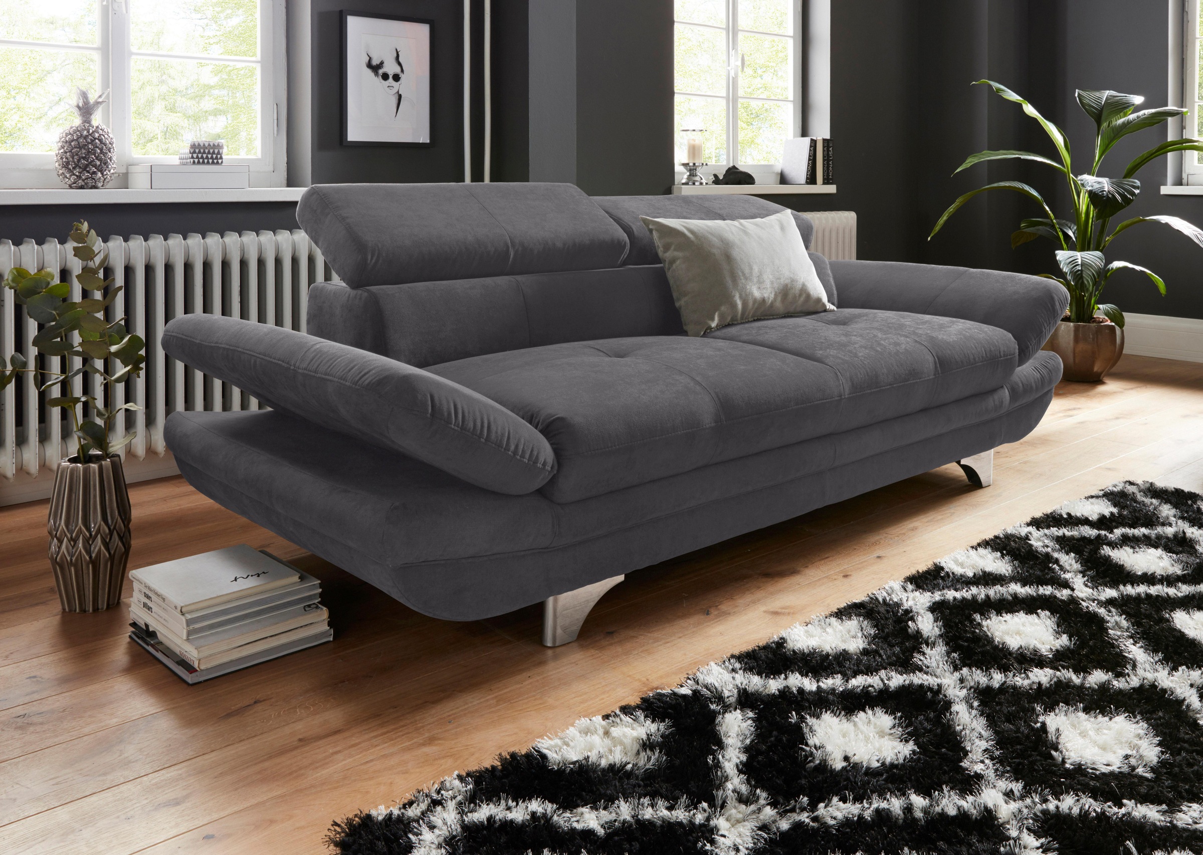 COTTA 3-Sitzer »Enterprise«, Big-Sofa, mit Armteilverstellung & Kopfteilver günstig online kaufen