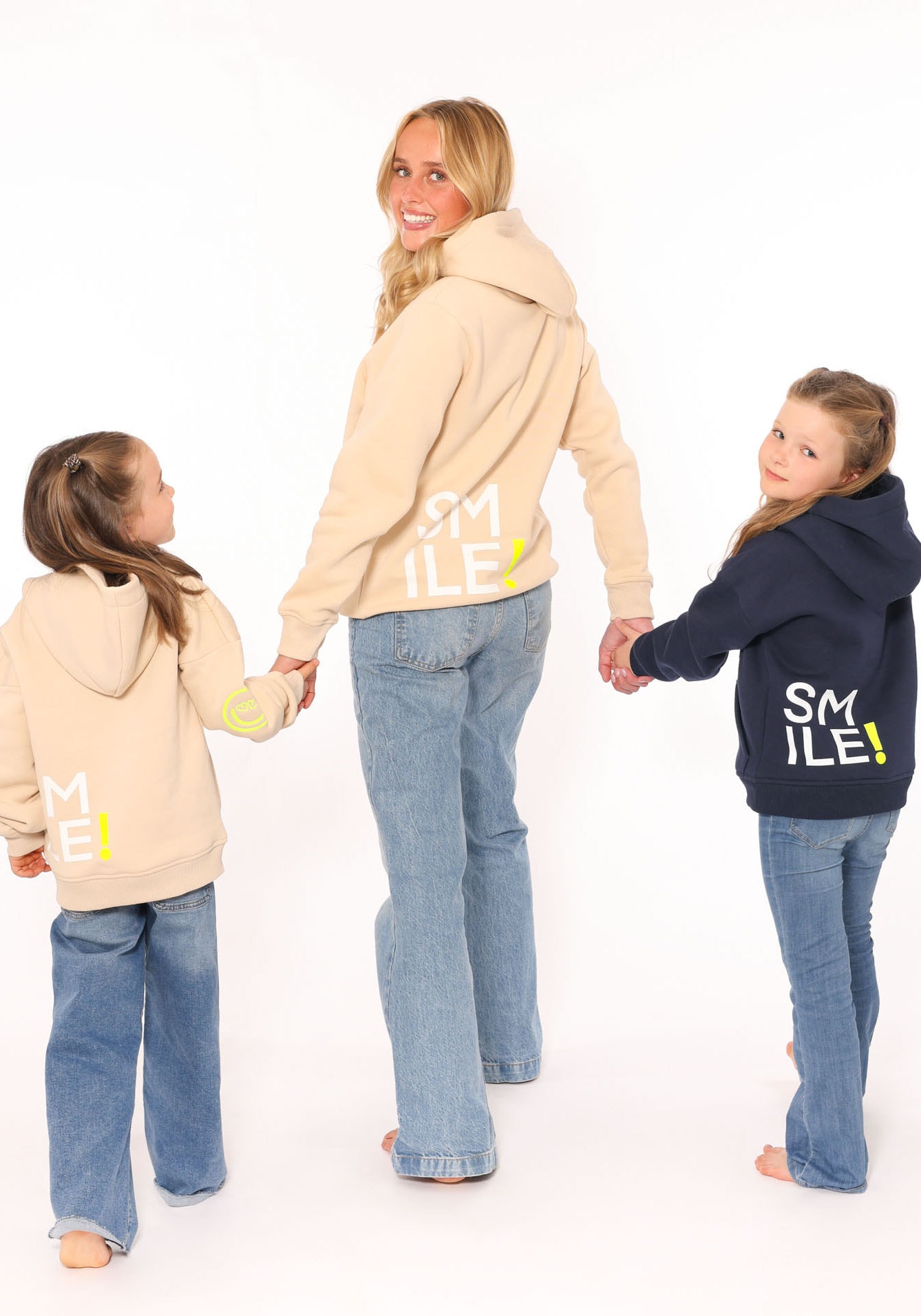 Zwillingsherz Hoodie »"Alissa"«, Langarm, Kapuze, Neon-Details, Kordelzug, Frontprint, Kängurutasche