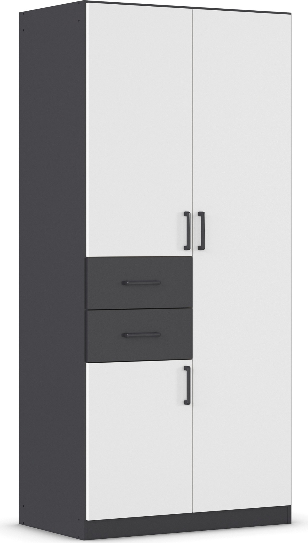 rauch Drehtürenschrank »Kleiderschrank Schrank Garderobe MAIKA mit Dekor-Front«, 2 Schubladen, in verschiedenen Breiten, Höhen, Farben, MADE IN GERMANY