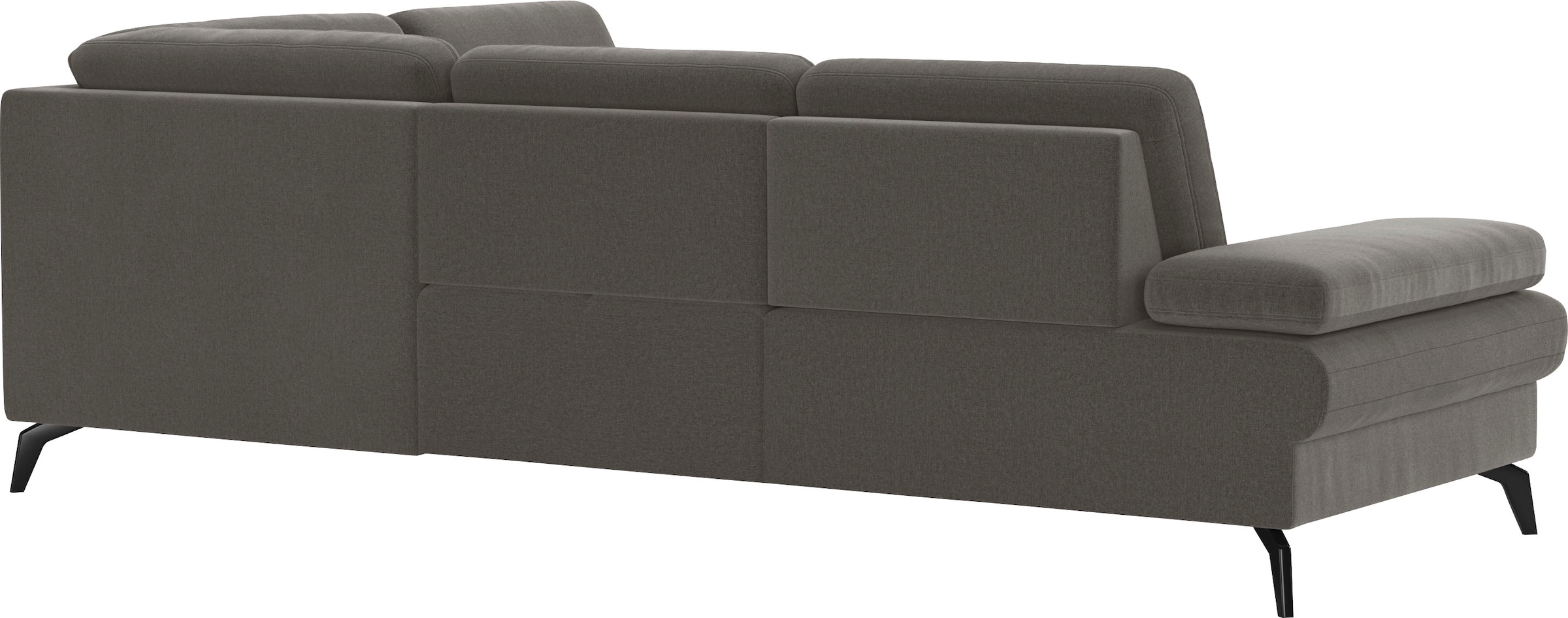 sit&more Ecksofa »Morris L-Form, inkl. Sitztiefenverstellung« wahlweise mit Armteilverstellung, Bettfunktion & Bettkasten