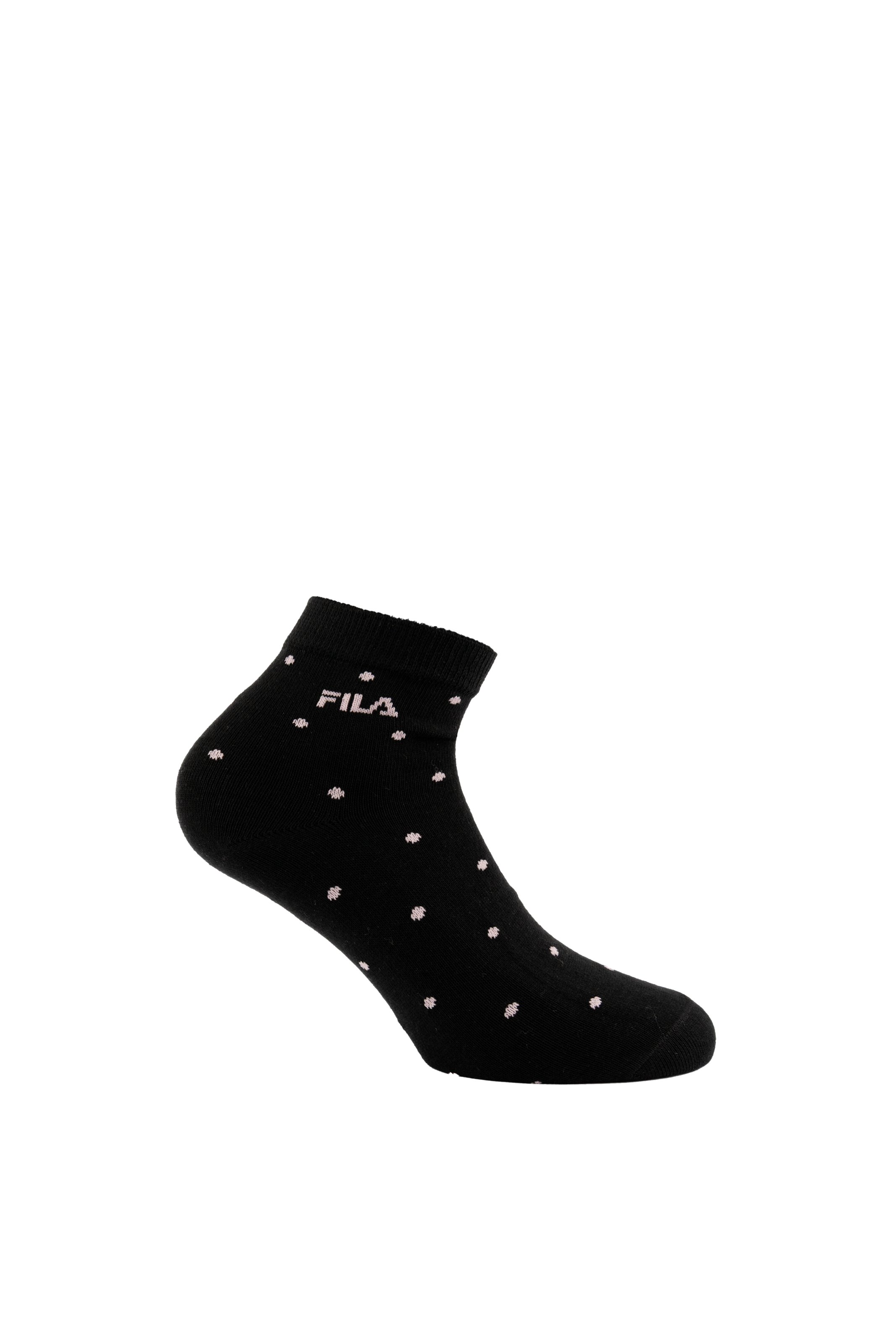 Fila Kurzsocken 3 Paar,  mit schmalem Rippenbündchen, gepunktet, Cotton-Mix