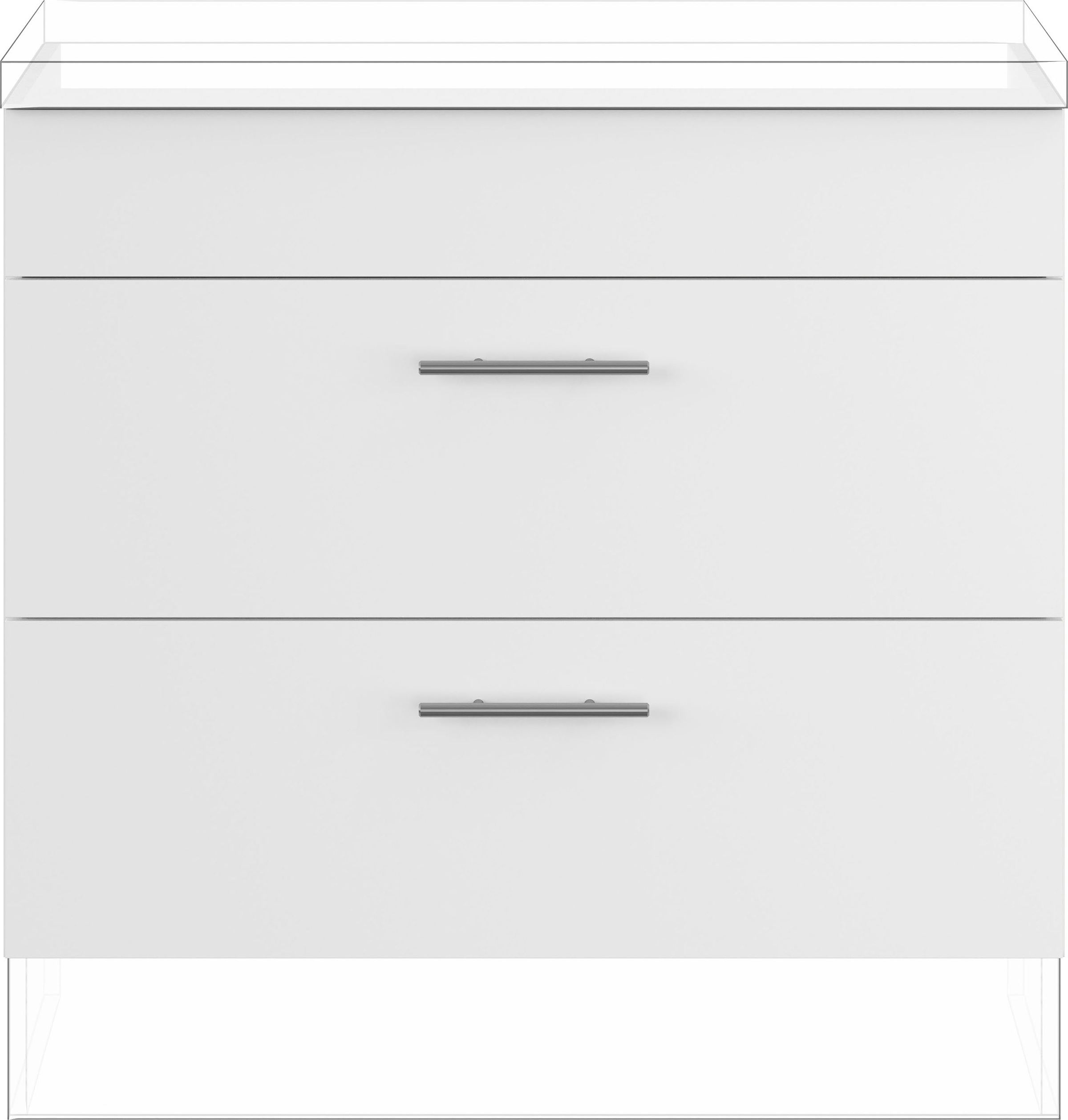 IMPULS KÜCHEN Kochfeldumbauschrank »"Prag und Valencia", Breite/Höhe: 90/72,3 cm«, vormontiert, mit Soft-Close