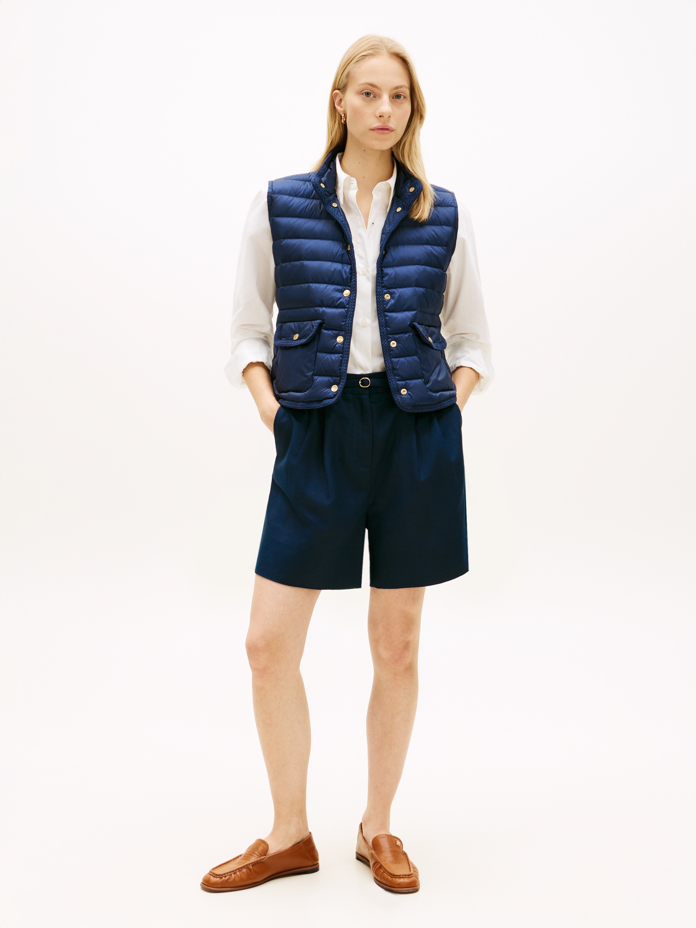 Tommy Hilfiger Steppweste »FEMININE LW DOWN VEST« mit aufgesetzten Taschen