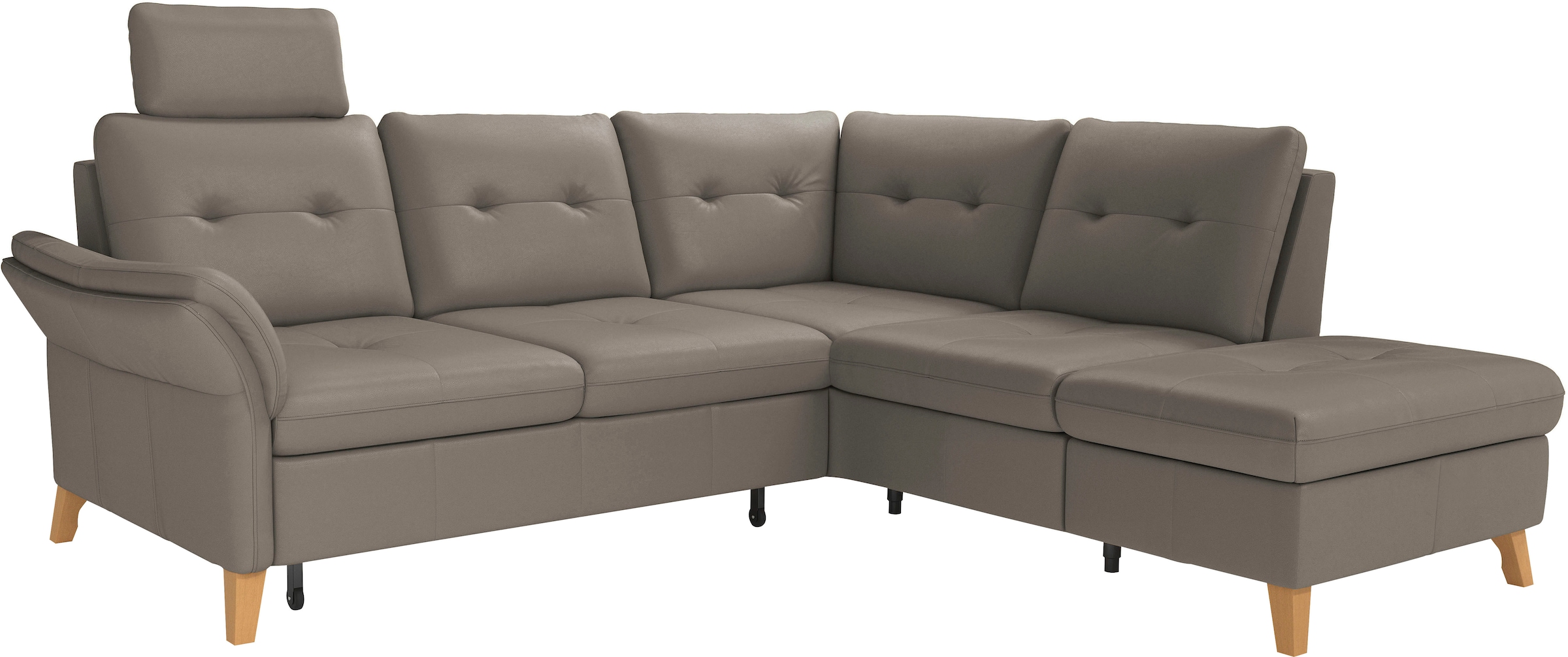 sit&more Ecksofa »Göteborg«, inkl. Sitztiefenverstellung, wahlweise mit Bettfunktion & Bettkasten