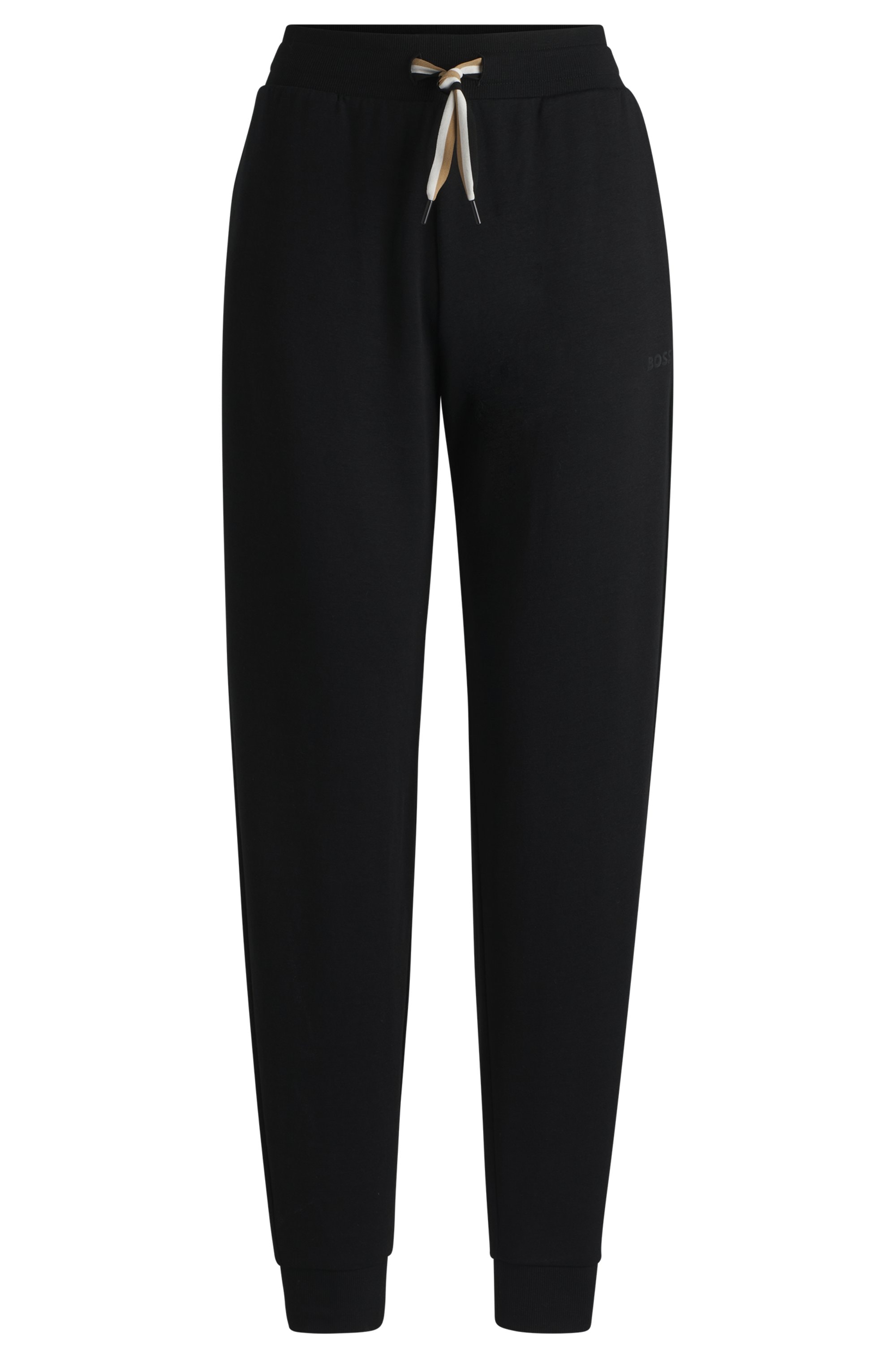 BOSS Relaxhose »CP Stripe_Pants Cuff«, mit kontrastfarbener Kordel