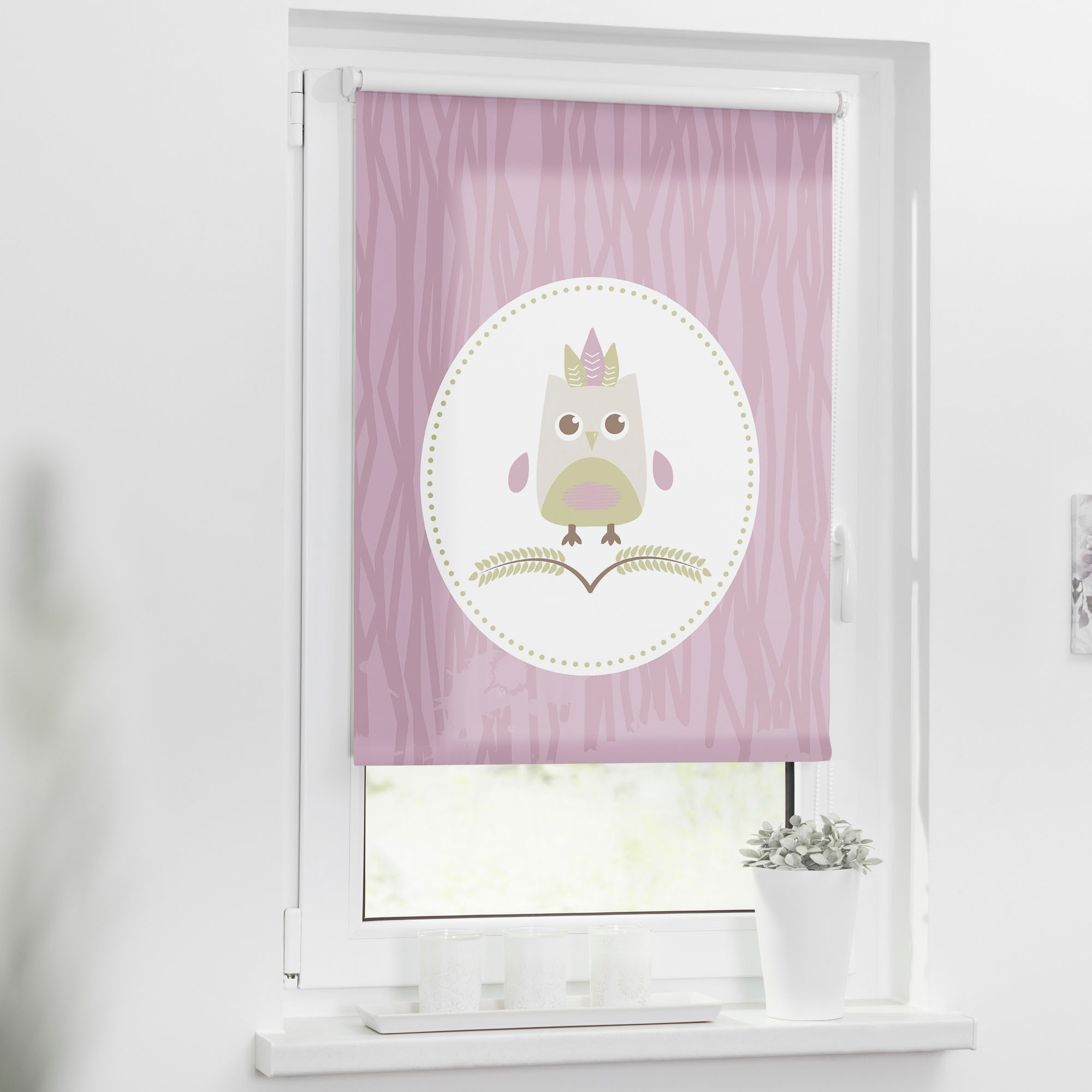 LICHTBLICK ORIGINAL Seitenzugrollo »Klemmfix Digital Sweety«, verdunkelnd, günstig online kaufen