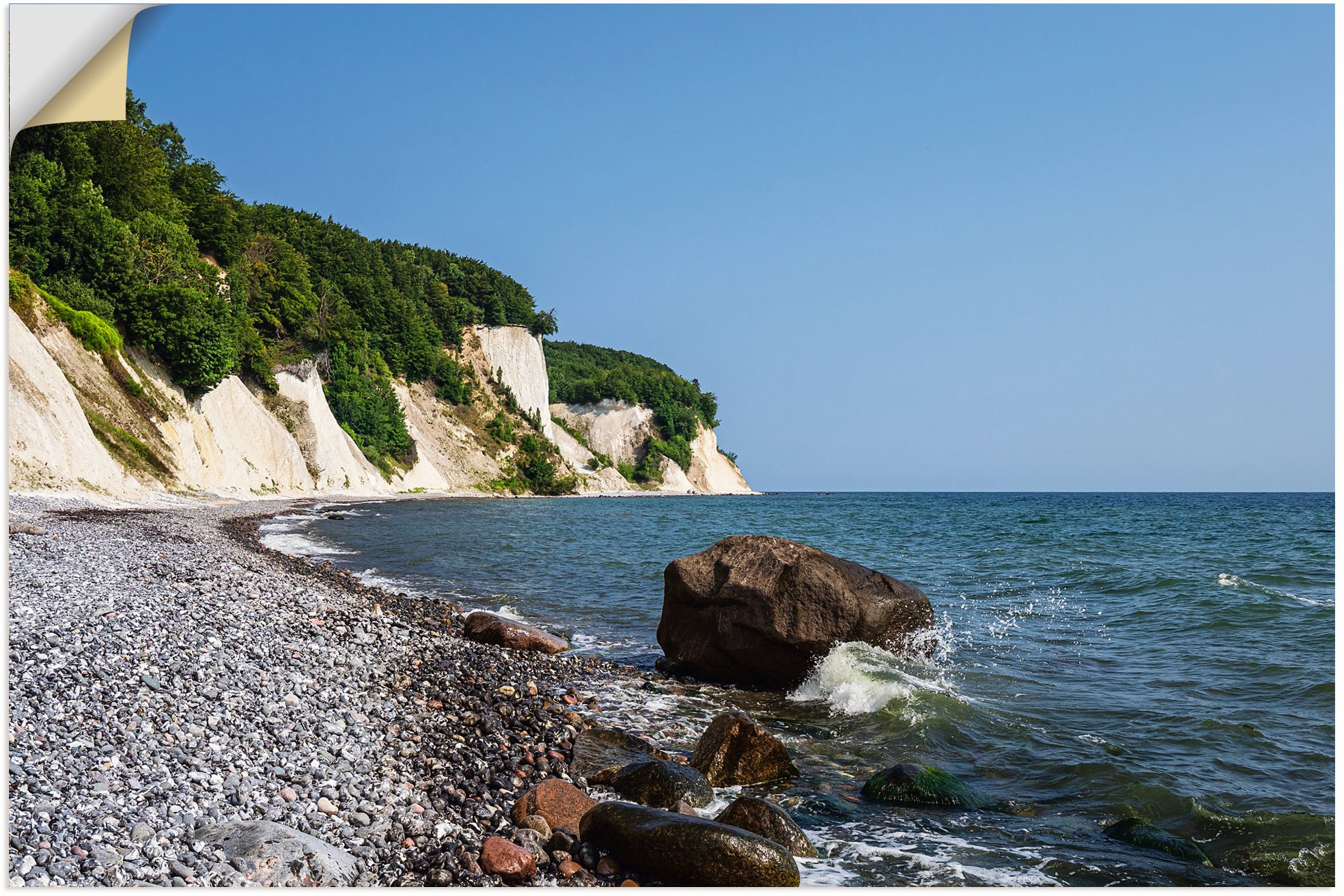 Artland Wandfolie »Kreidefelsen an der Küste der Ostsee II«, Küstenbilder, günstig online kaufen