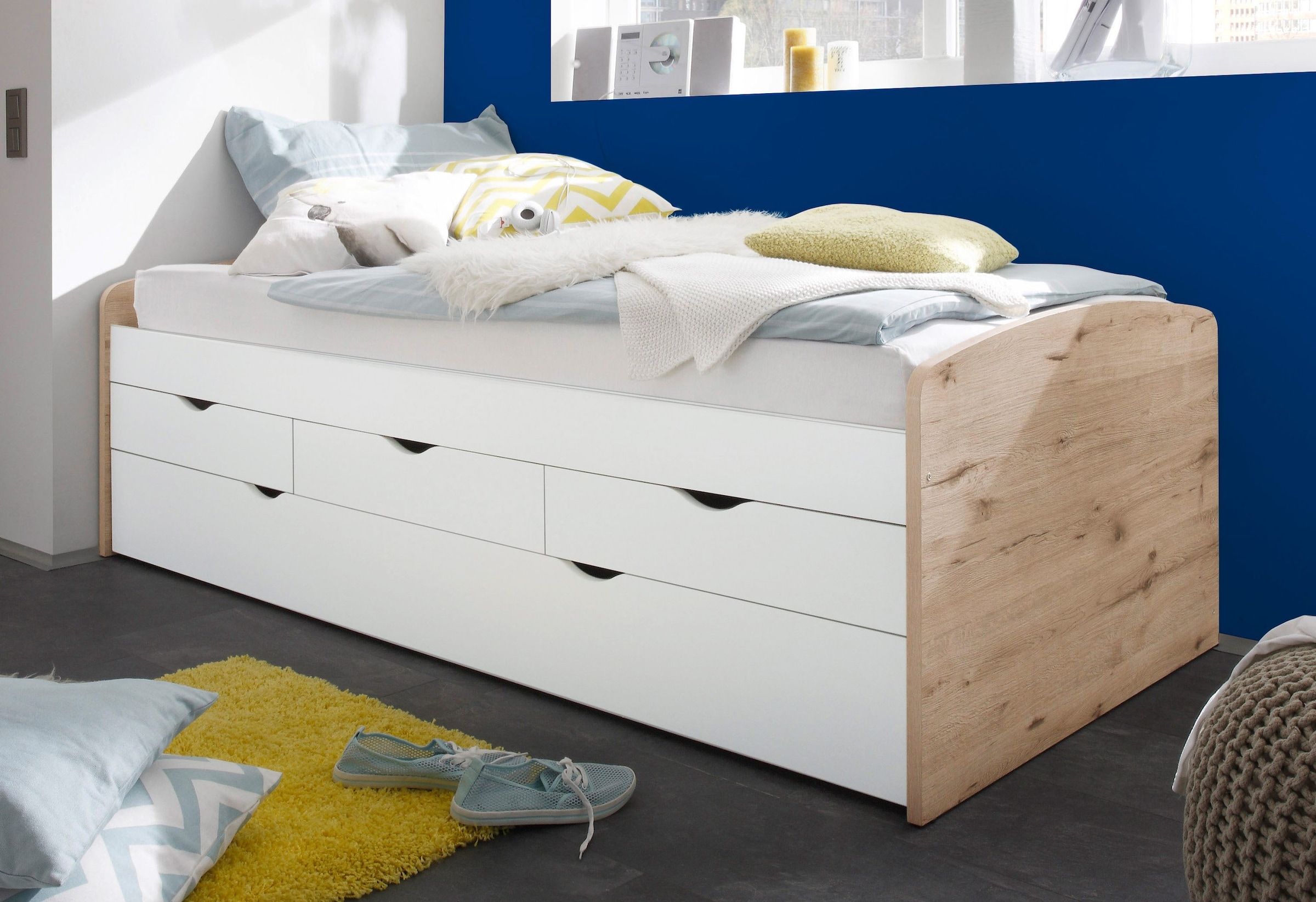 Begabino Funktionsbett, mit 2. Schlafgelegenheit