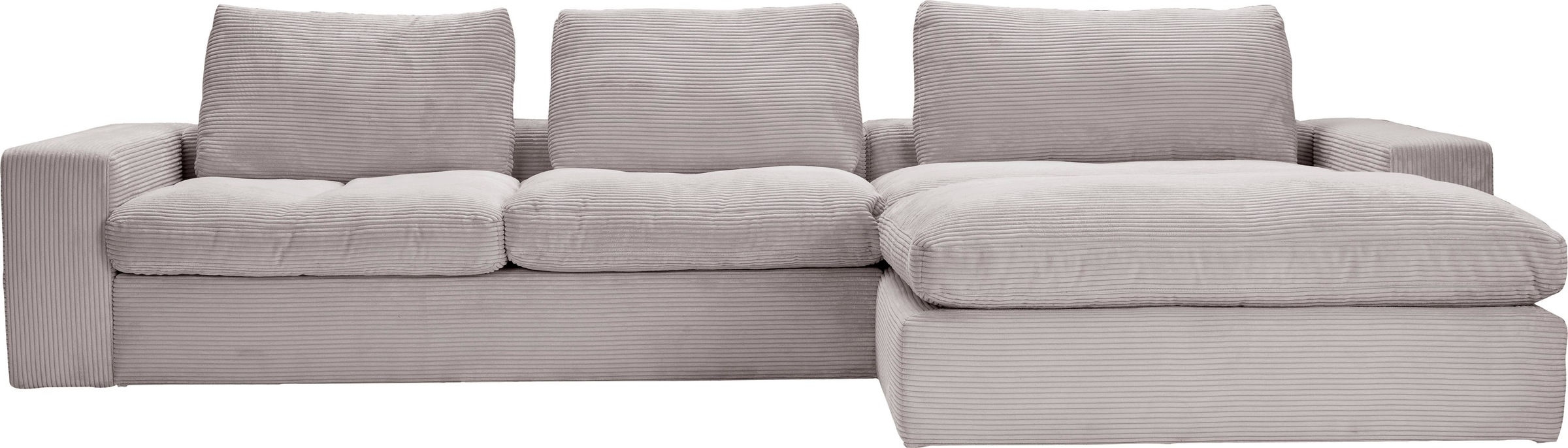 alina Ecksofa »Sandy« mit Recamiere, in modernem Cordstoff günstig online kaufen