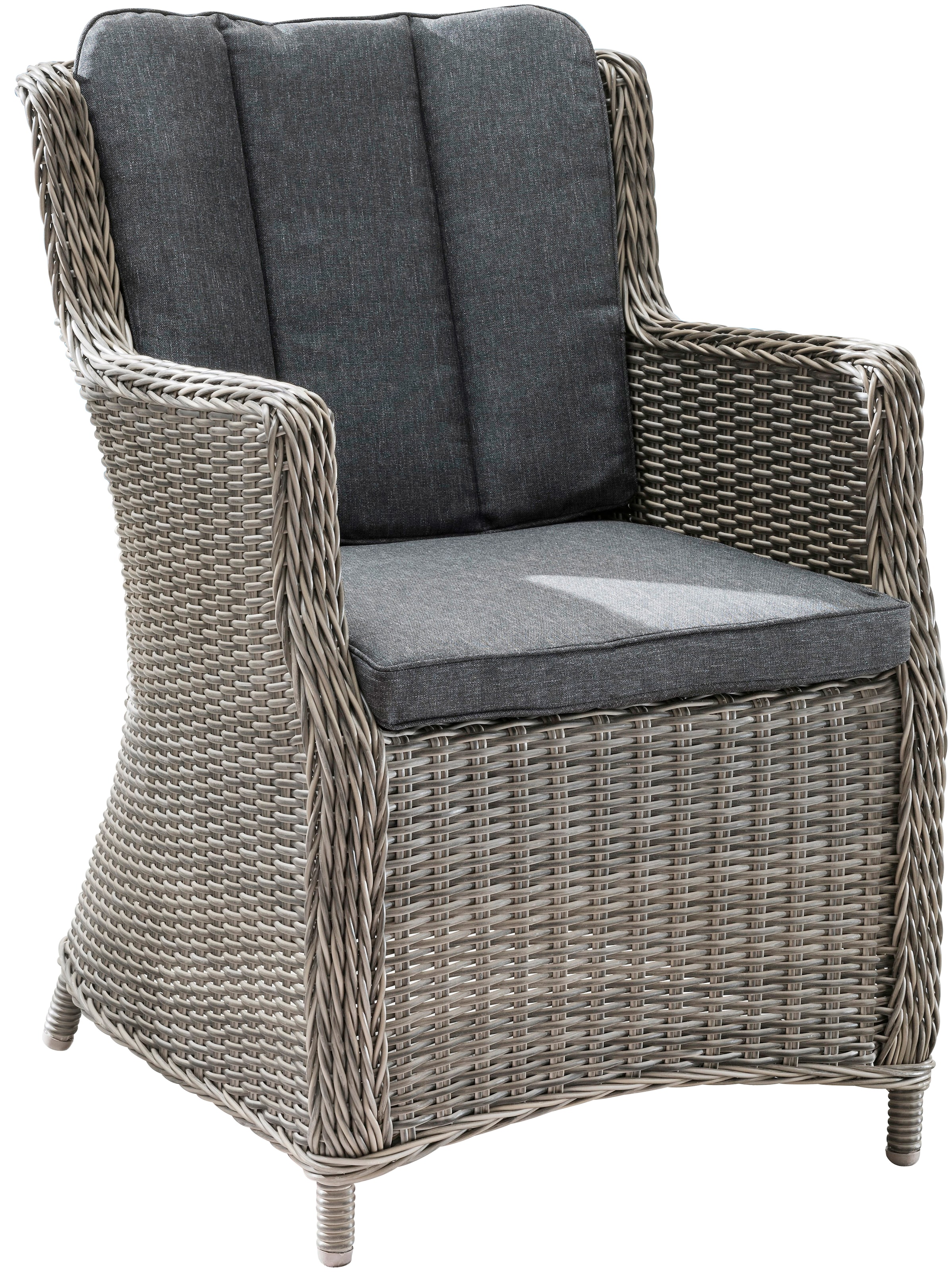 Destiny Gartensessel »LUNA«, (Set, 2 St.), Aluminium, Polyrattan, inkl. Auflagen